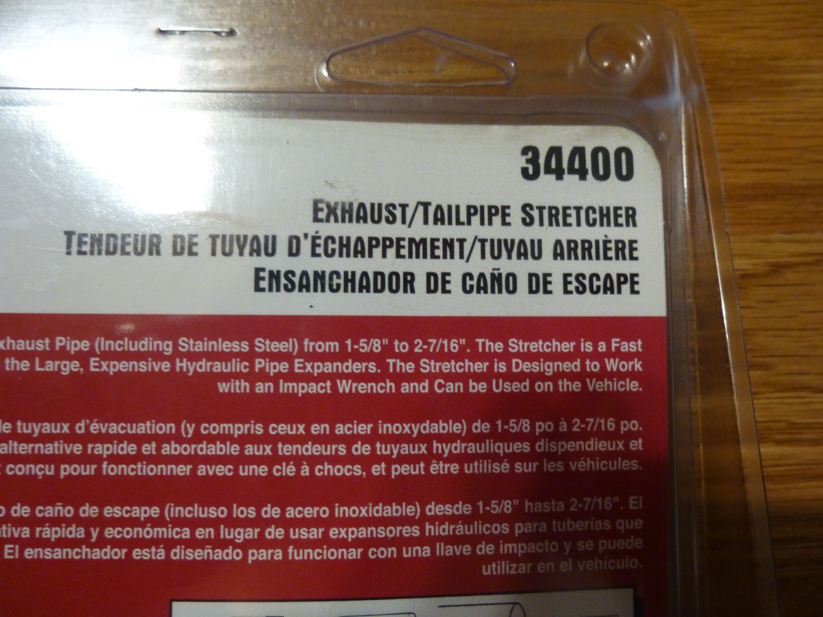 Lisle 34400 Exhaust Muffler Pipe Expander 1-5/8 to 2-7/16″ Tailpipe Stretcher