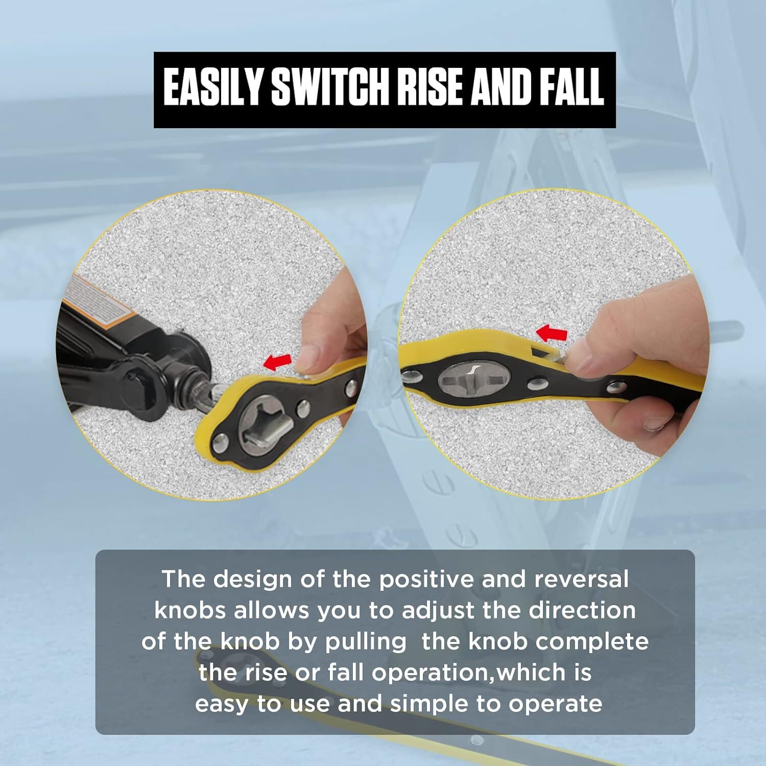 Car Scissor Jack Ratchet Wrench Garage Tire Wheel Lug Wrench Handle Repair Tool