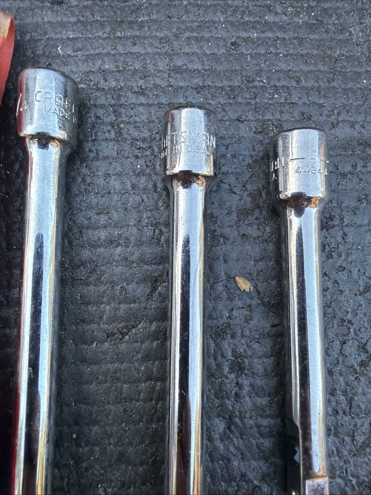 Sears Craftsman USA Nos 1/4” Quick Release Extension Bar Set 43345 3/6/10”