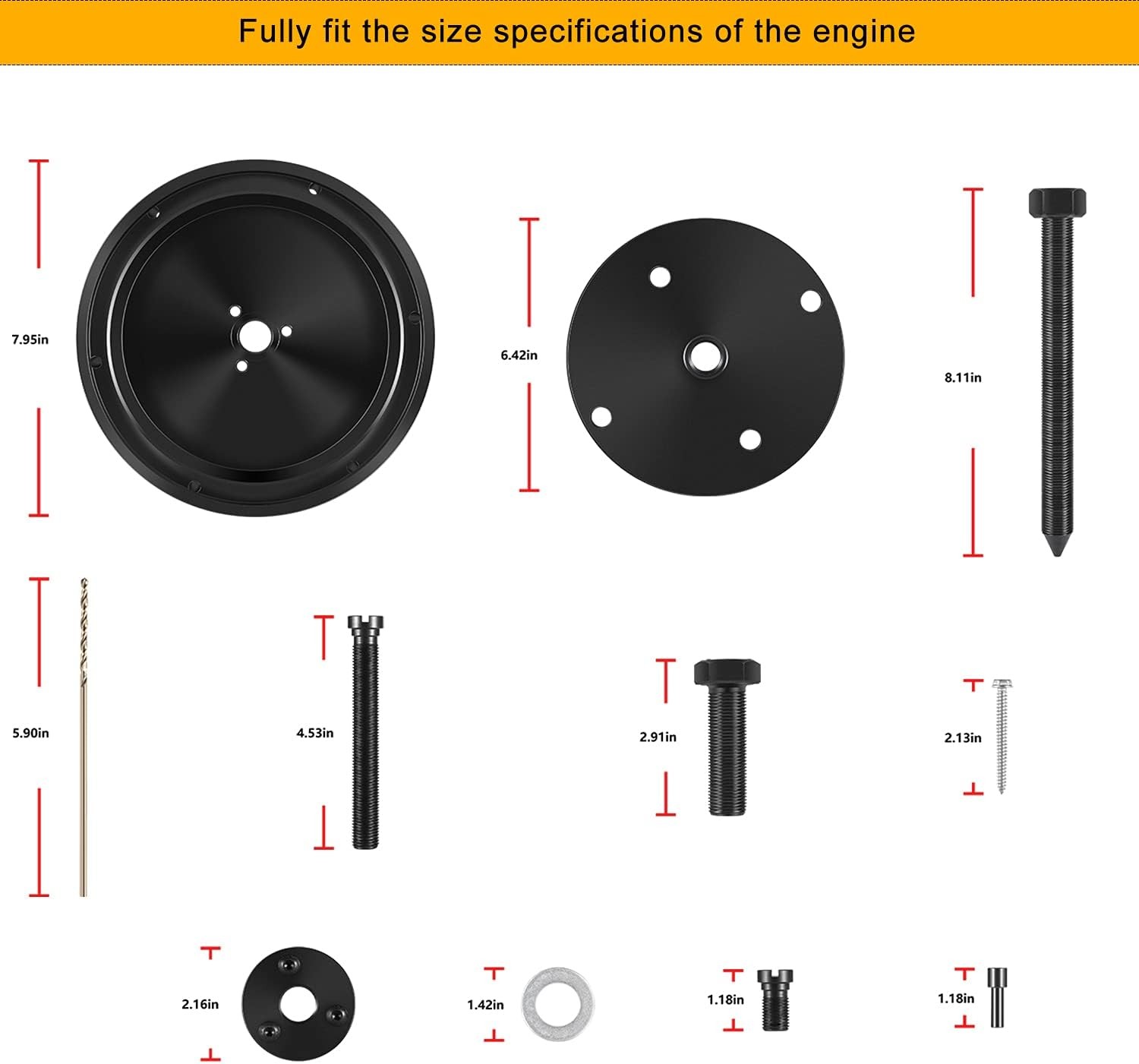Rear Crankshaft Oil Seal Remove Install Tool ST-221 For Cummins L10 L10G M11 ISM