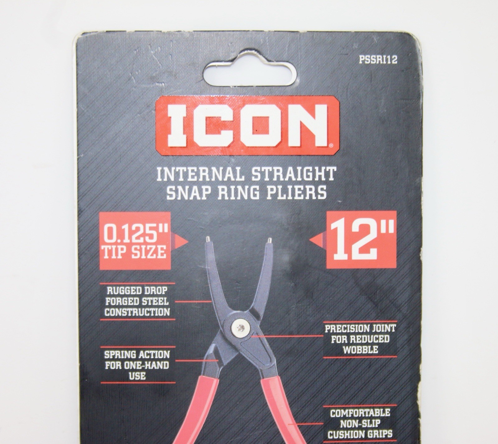 Icon PSSRI12 12 in. Internal Straight Precision Snap Ring Pliers 57799 BRAND NEW