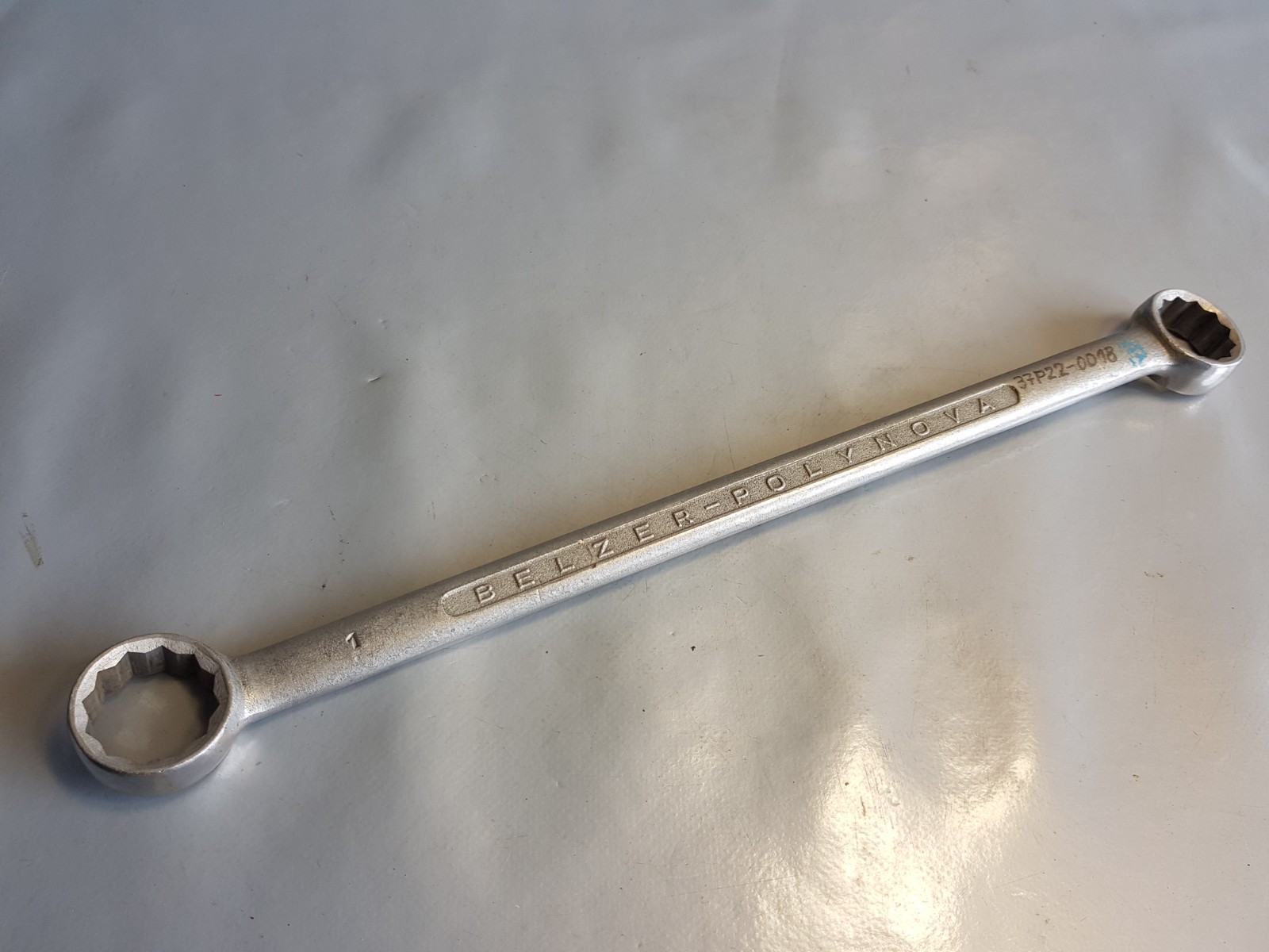 Vintage Belzer Polynova Double Ring Spanner Inch 15/16″ + 1″ Ex German Army