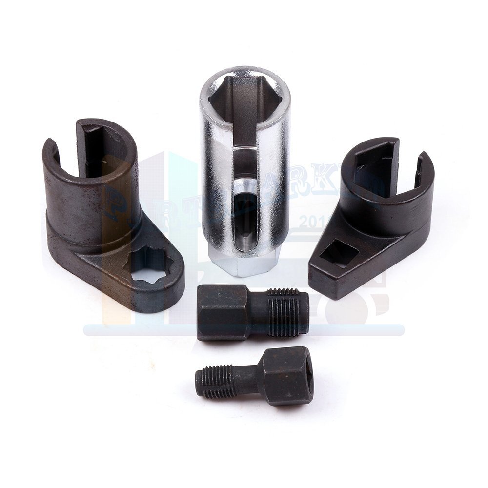 Oxygen Sensor Socket Vacuum Wrench O2 M12 M18 Tool Renew Thread Chaser 5 pc set