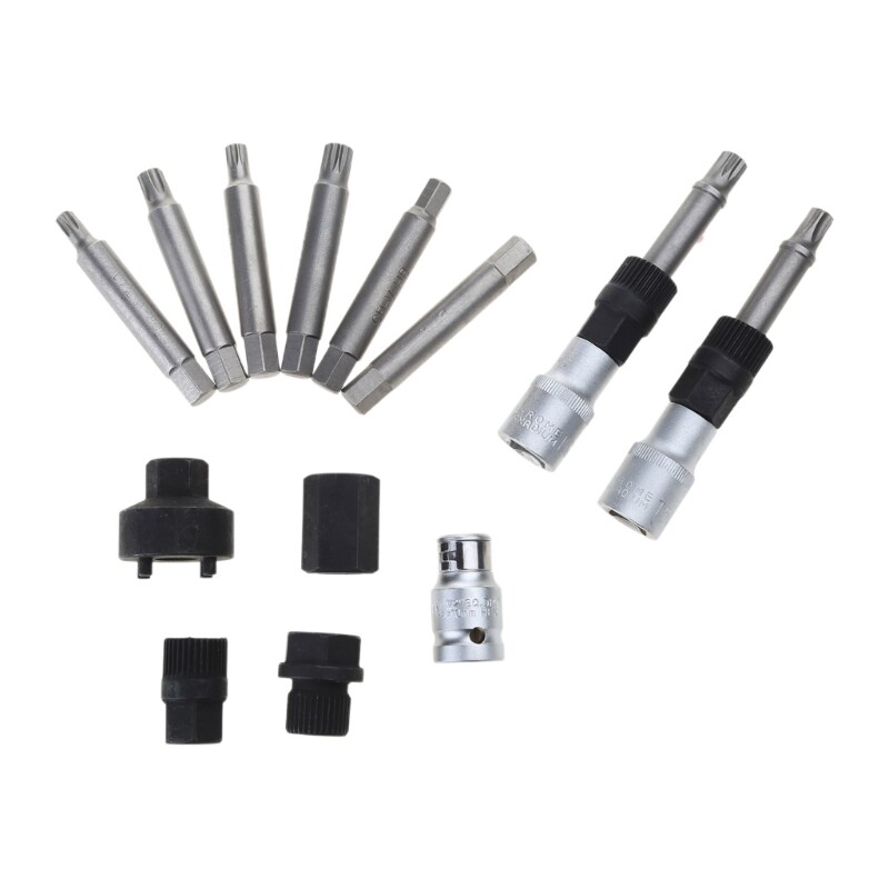 Alternator Removal Tool Set 13Pcs/Set Metal Alloy Alternator Freewheel Pulley