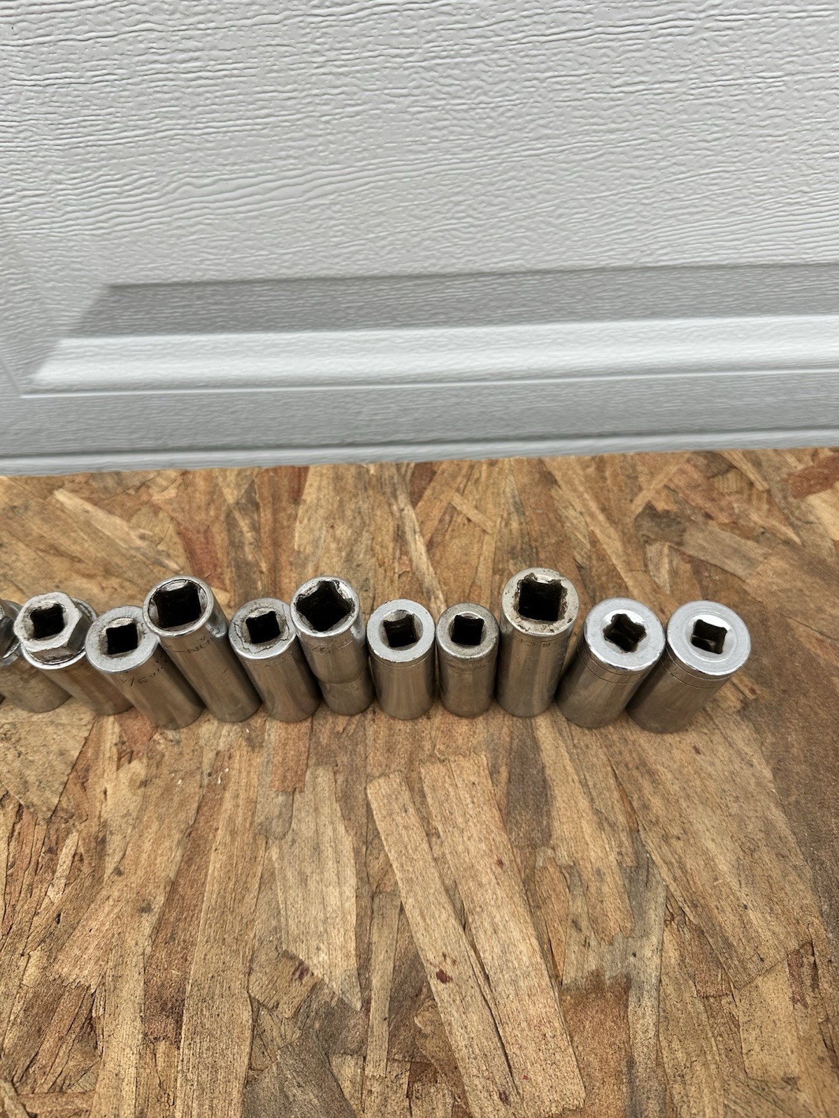 Vintage Lot Of 18 deep sockets Craftsman klein S-K Made USA 1/2 drive