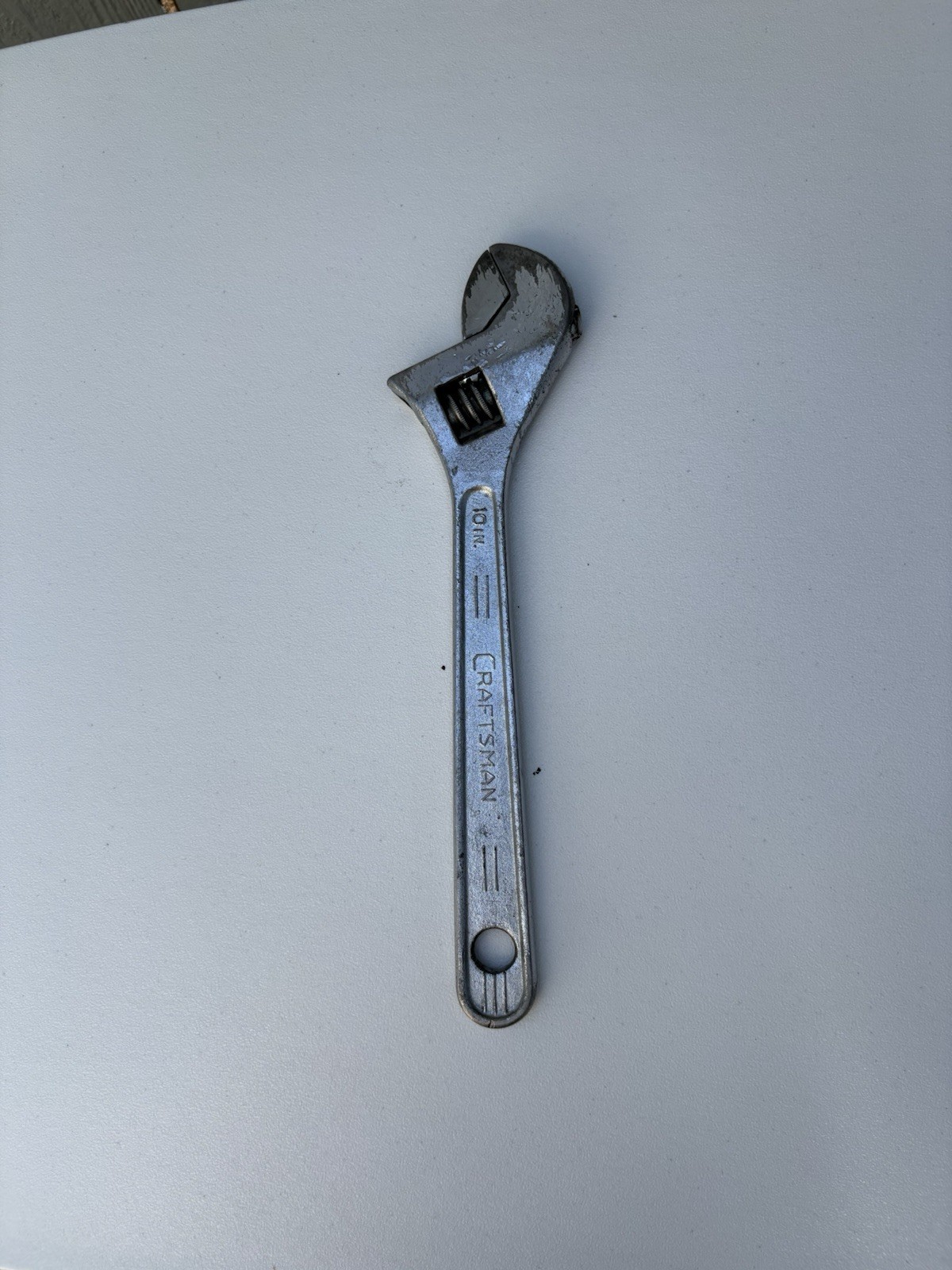 Vintage Craftsman 10″ Inch 250mm Adjustable Wrench Forged in USA – 44604