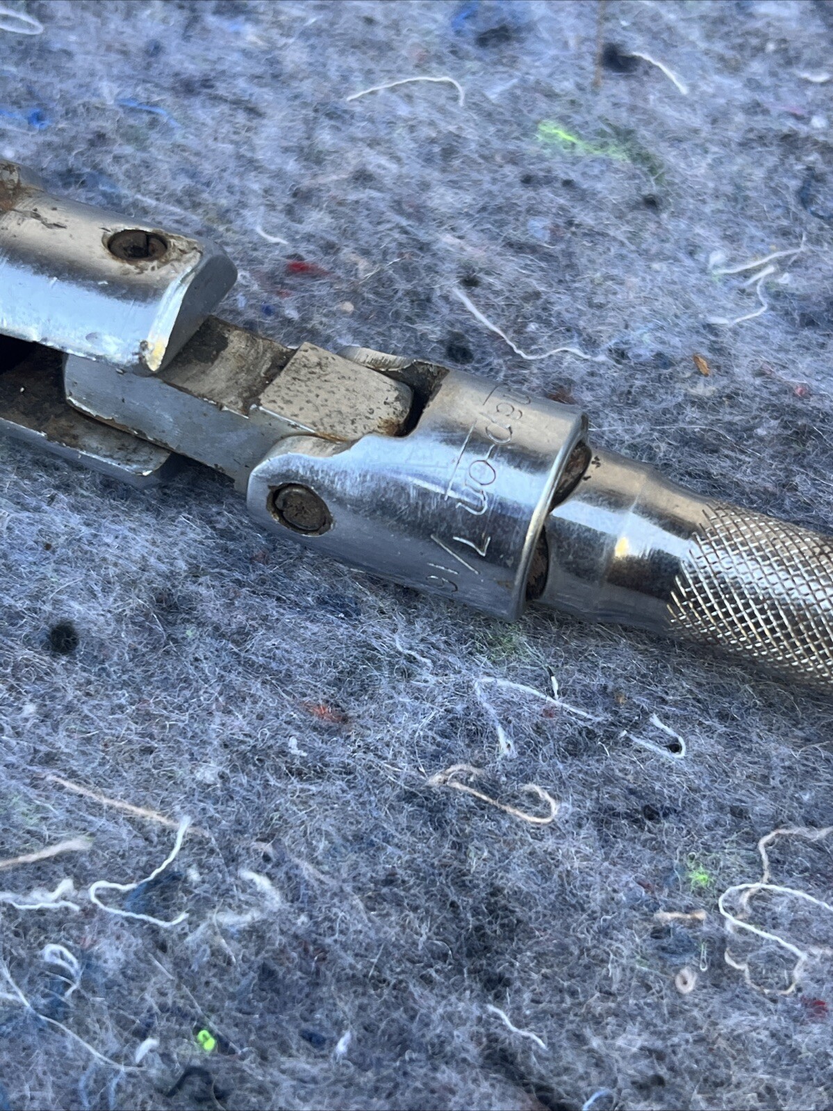Snap On Tool 3/8″ Drive 3″ Socket Knurled Extension Model FXK3 USA & 7/16 Fvu 14