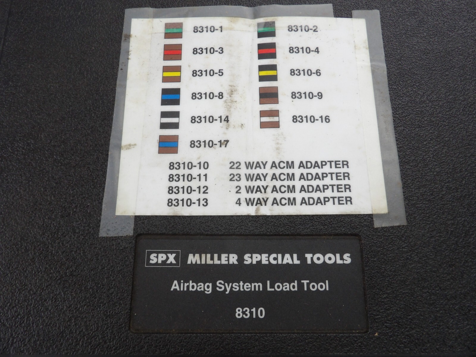 MILLER TOOL 8310 SRS SYSTEM LOAD TOOL-11 Piece set