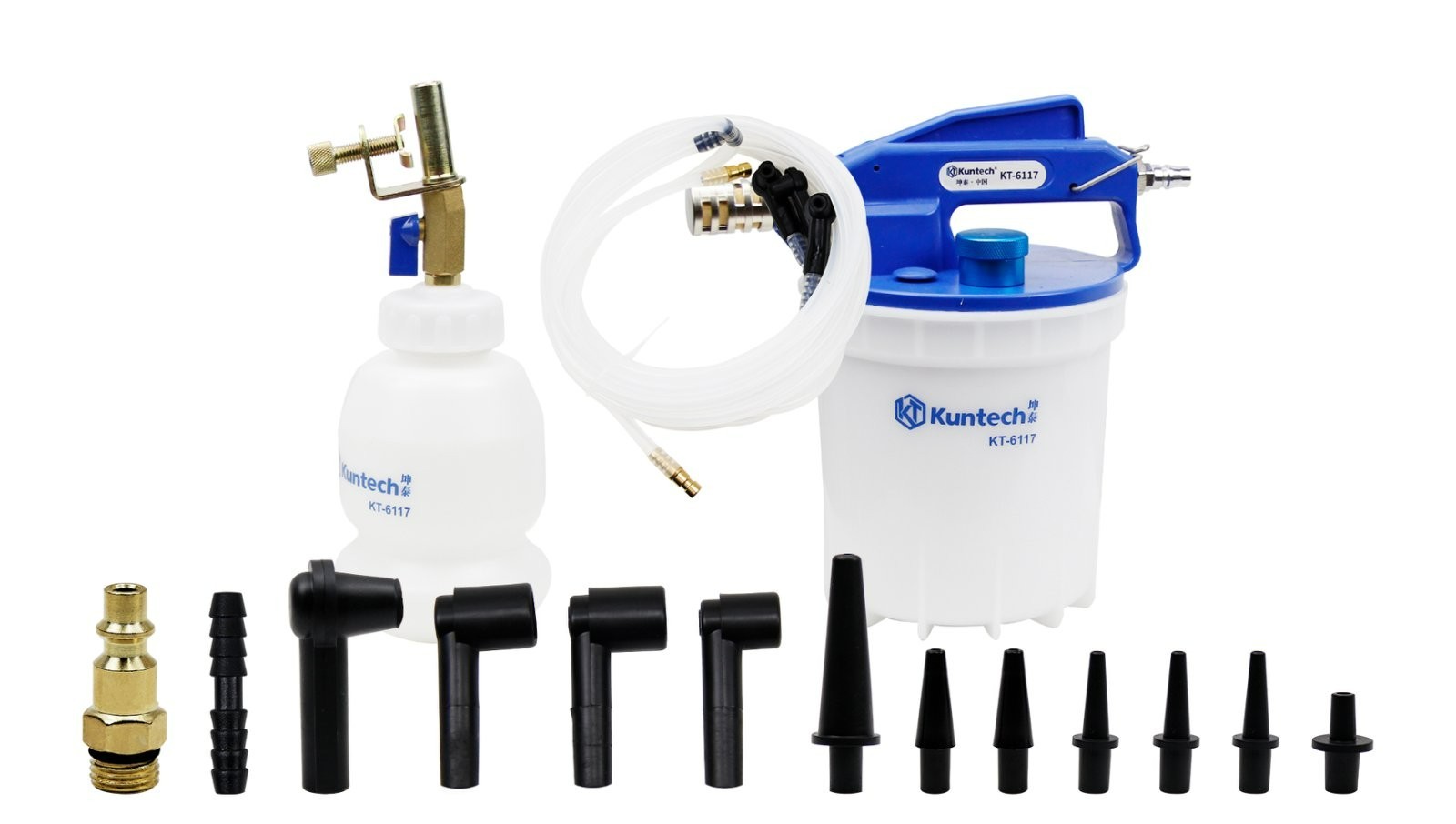 2L Pneumatic Car Vehicle Changer Vacuum Brake Fluid Bleeder Extractor Pump Kit