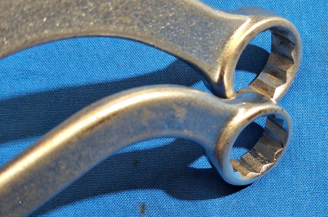 Proto 1731 & 1730 3/4″-5/8″ & 5/8″-9/16″ half moon wrenches Obstruction wrenches