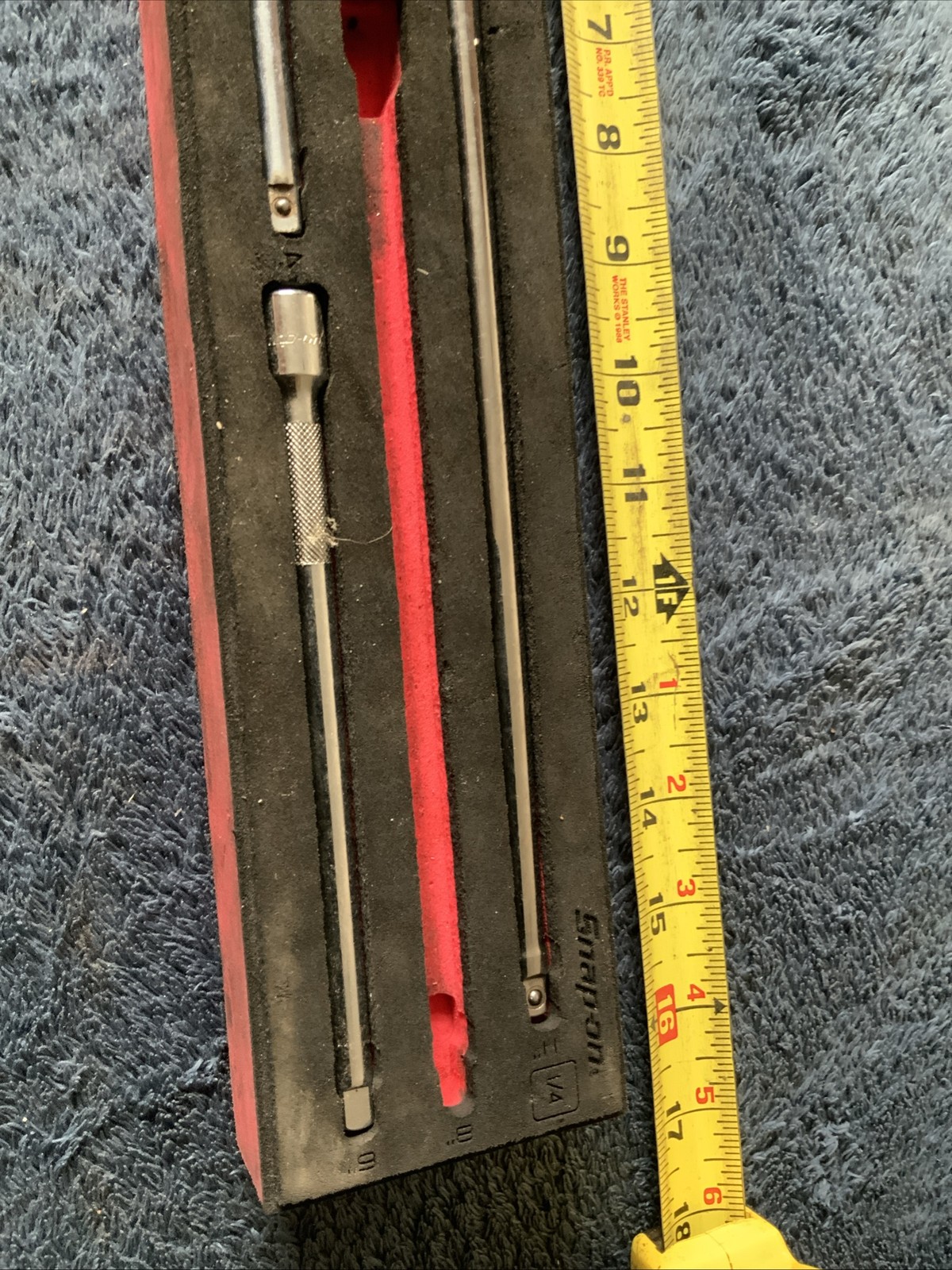 Snap On 1/4” Dr Extension Set….missing 2pc….see Descrip….foam Tray…
