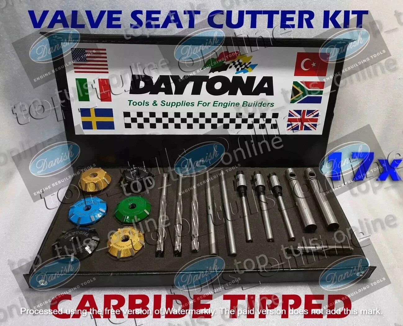 HARLEY DAVIDSON EVOLUTION TWIN CAM HEADS VALVE SEAT CUTTER CARBIDE TIPPED