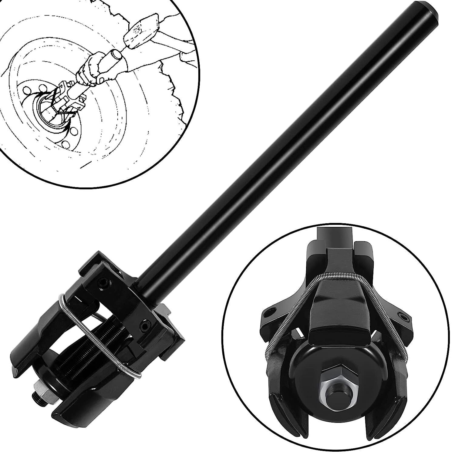Truck Universal Bearing Cup Remover / Installer 7180 Fit 3-5/8″ to 6-1/2″ OD