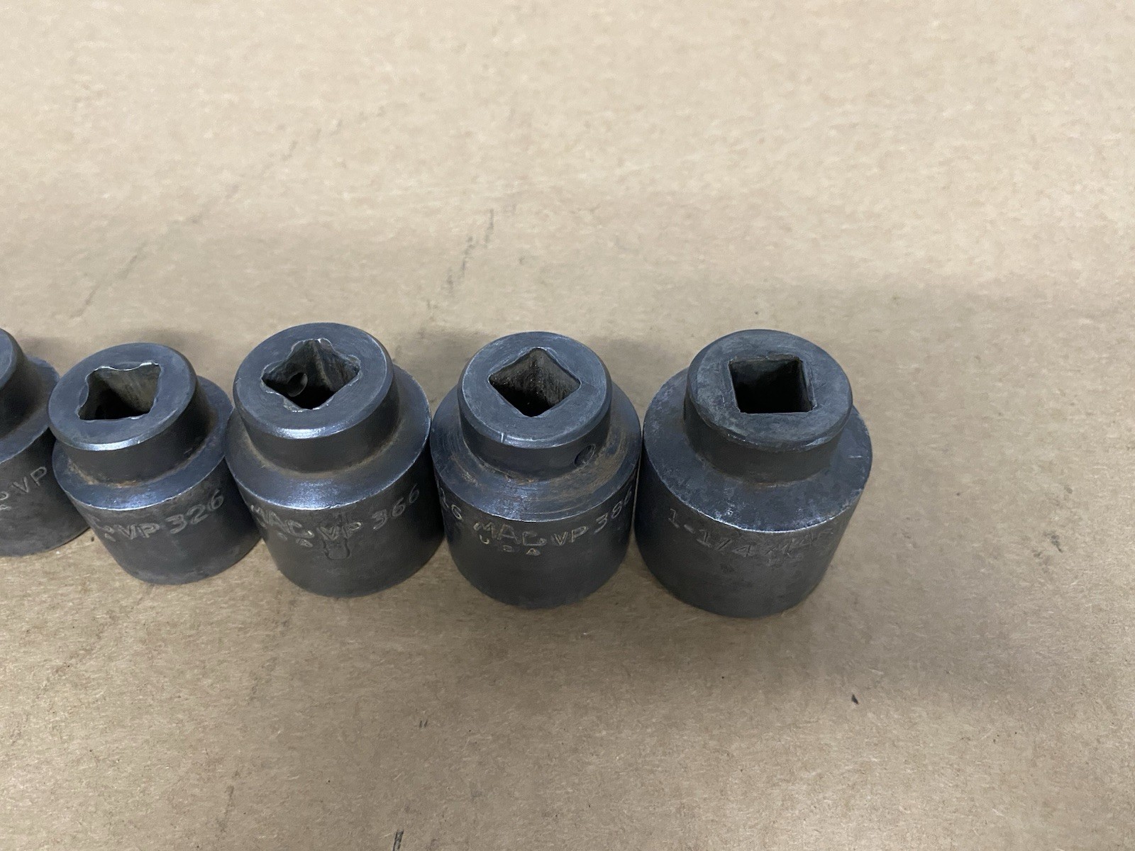 Mac Tools VP 1/2” Drive Shallow Impact Partial Socket Set 7/16”-1 1/4” 9pcs.