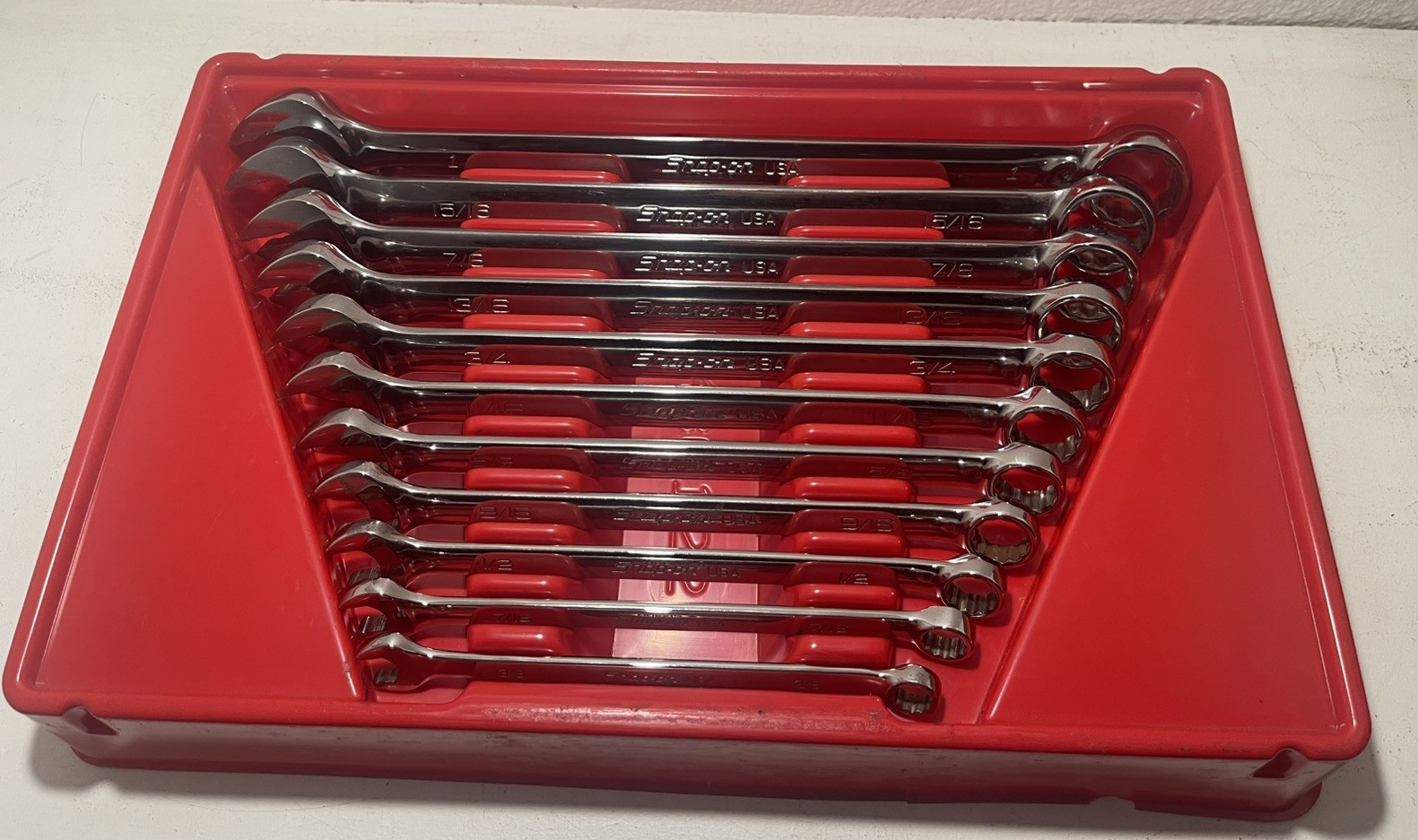 Snap on 11Pieces, 12 poit, SAE Combinacion wrench Set