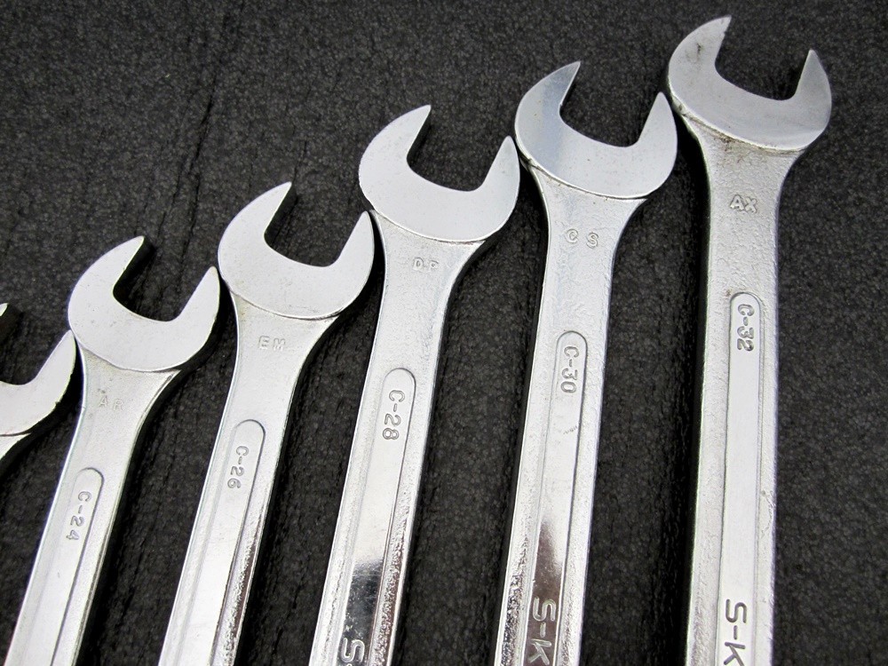 Vintage S-K Tools 13pc SAE Combination Wrench Set 1/4″ to 1″ SK USA
