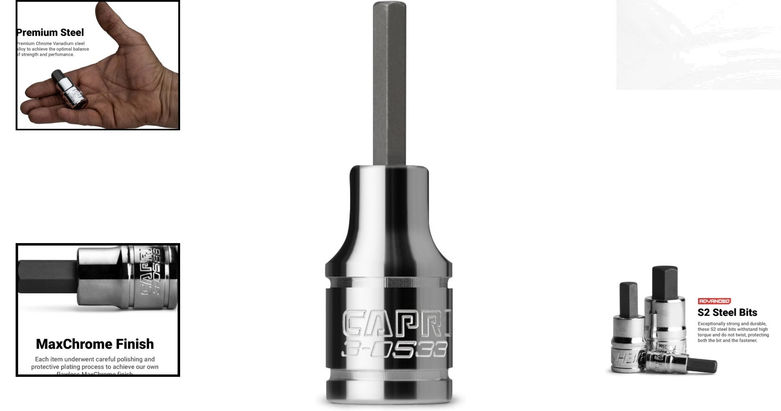 3mm Hex Bit Socket, 1/4 Drive – Exceptional Strength, Corrosion-Resistant