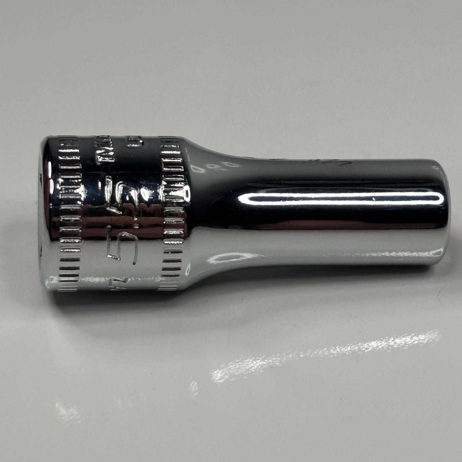 Snap On Tools TMMS5.5 1/4 Dr 6Pt Metric 5.5mm Flank Dr Semi Deep Socket USA 1996