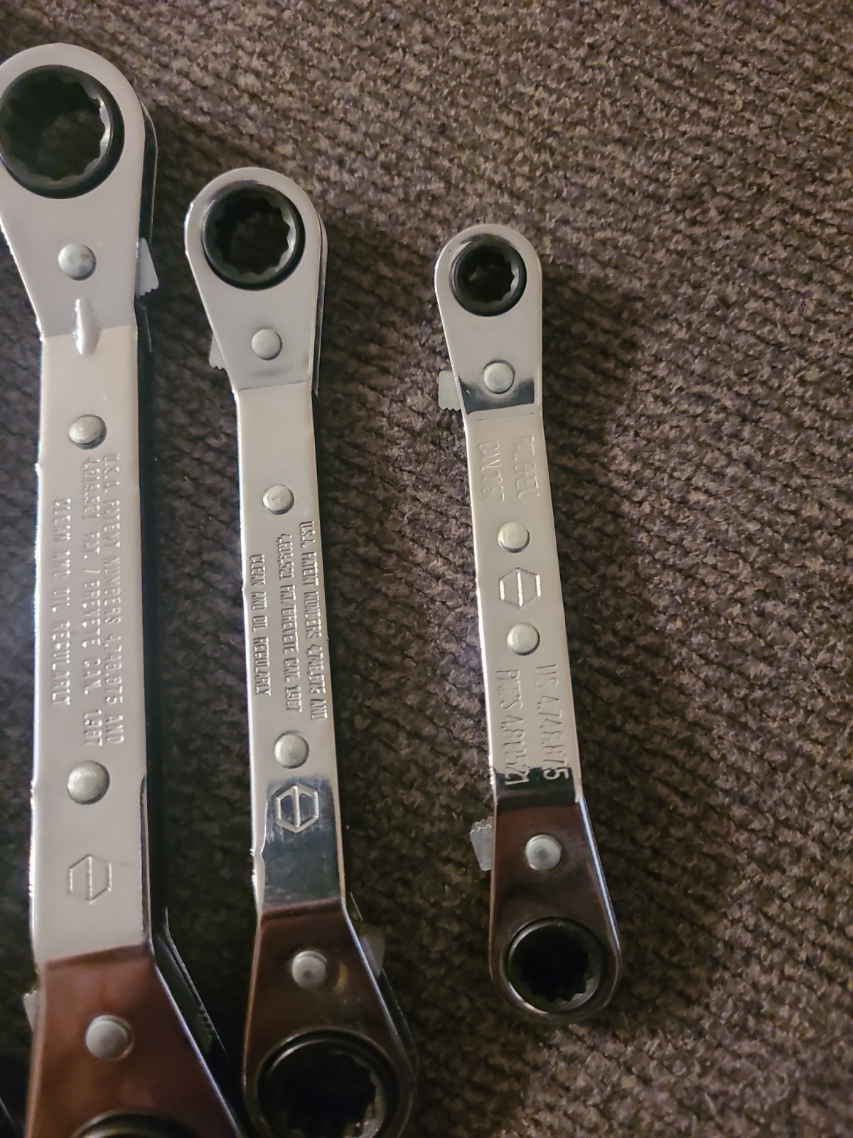 Craftsman SEA Offset Double End Ratcheting Wrench Set 5 Piece 1/4″ thru 7/8″ USA