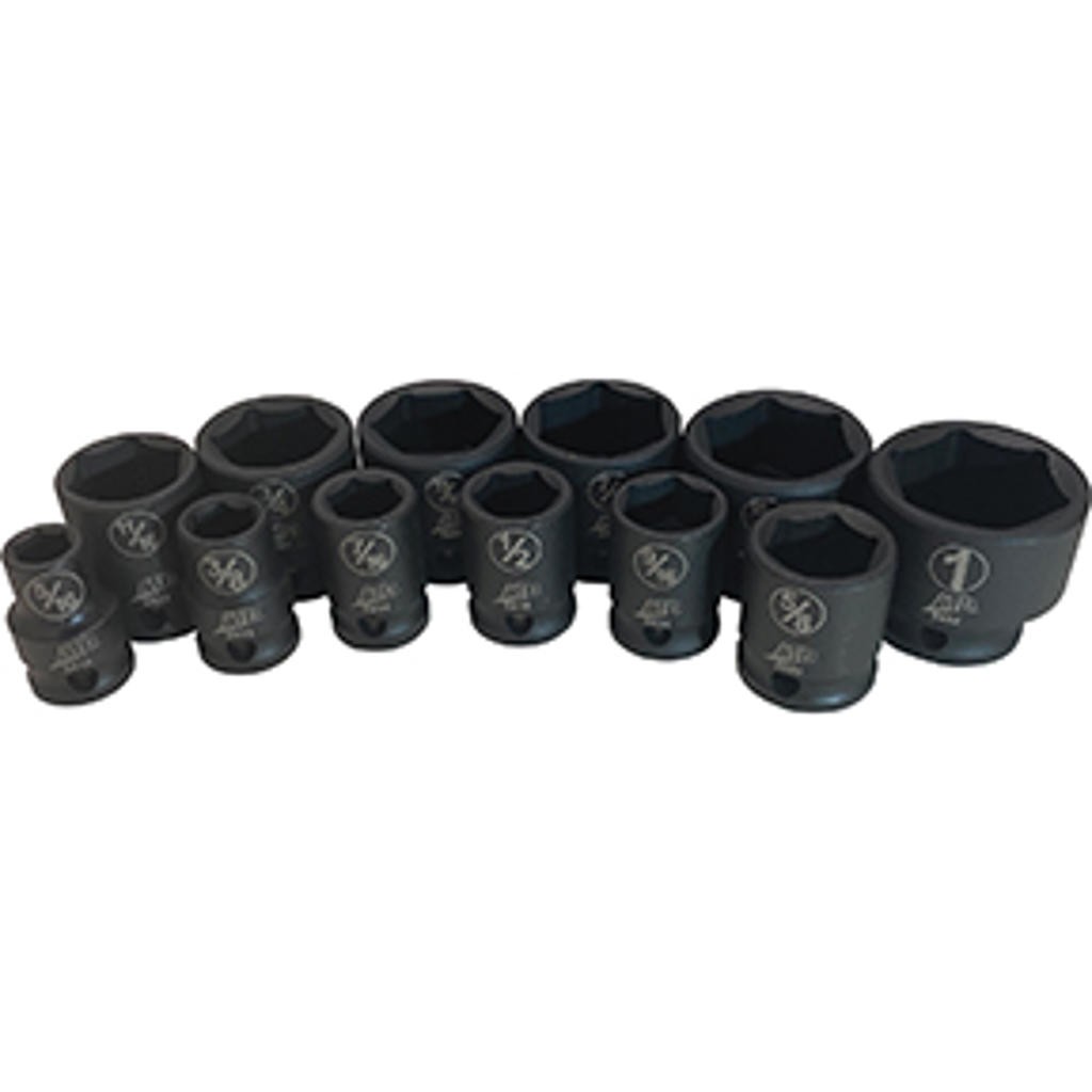 12-Pc. 3/8″ Drive 6 Point SAE Standard Impact Socket Set ATD-2250 Brand New!