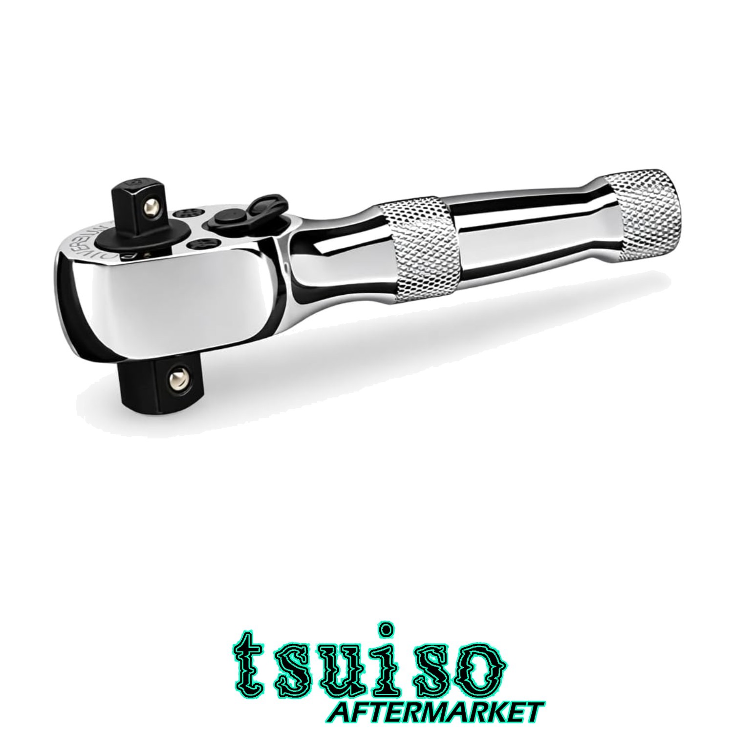 Compact Stubby Ratchet with 1/4 & 3/8 Drive – Reversible 72 Tooth Design