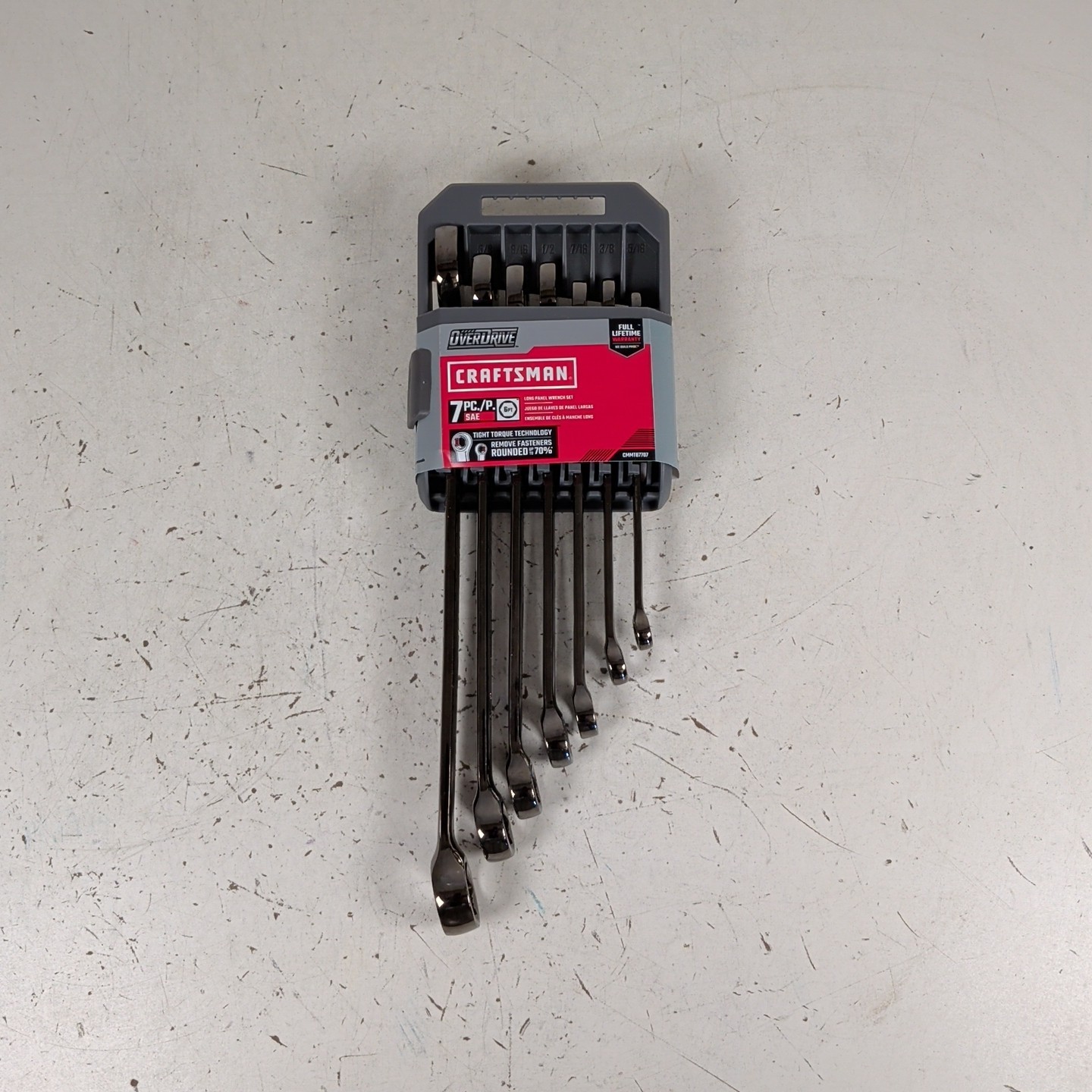CRAFTSMAN CMMT87707 OVERDRIVE 7-Piece SAE Long Wrench Set (5/16″ – 3/4″)