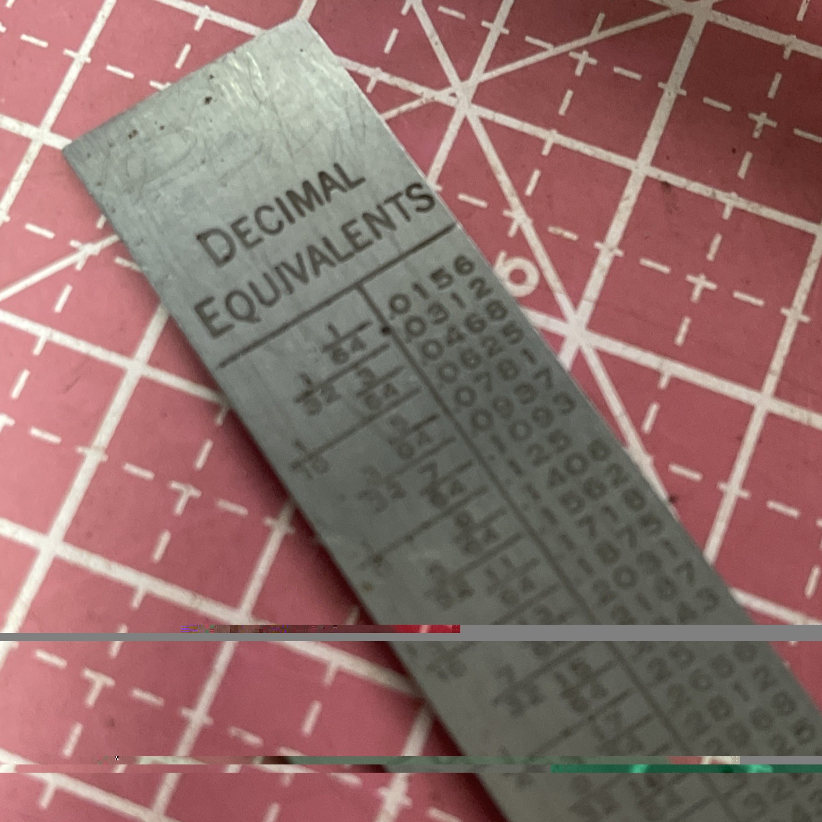 Vintage General USA No 308 Stainless Steel 6” Machinist Pocket Ruler USA 6 In