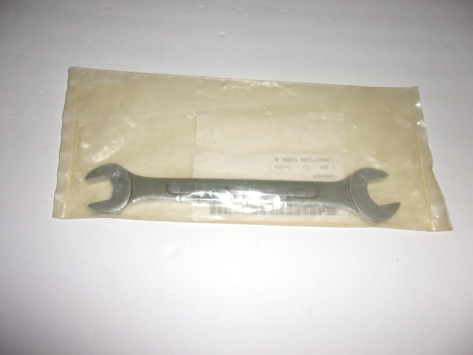 KAL 5/8″X11/16″ Open End Wrench, 4031 Nice Condition