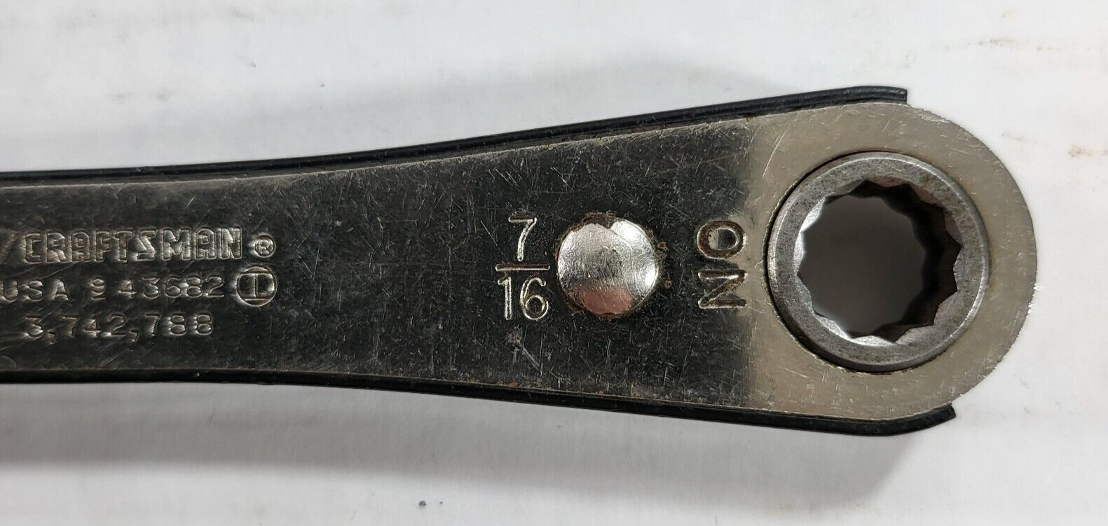 Sears Craftsman 3/8 in X 7/16 in 12 Point Ratcheting Box Wrench