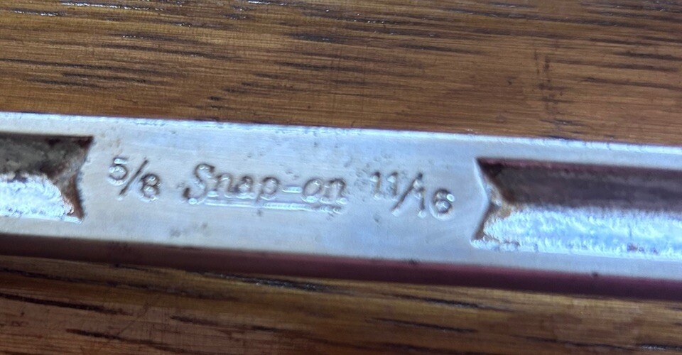 Snap-On 5/8″ 11/16″ 6 Point SAE Flare Nut Wrench (RXH2022S)