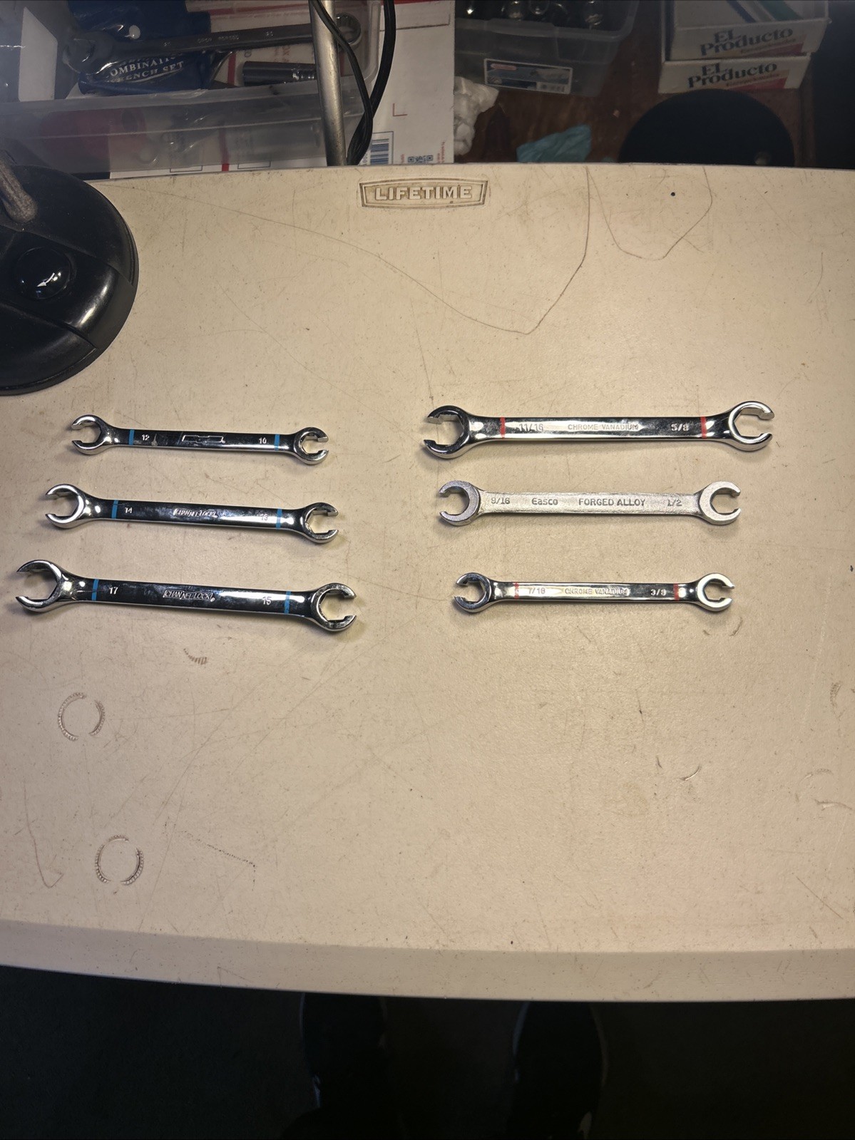 Assorted Double Flare Nut End Wrenches Lot Metric & SAE