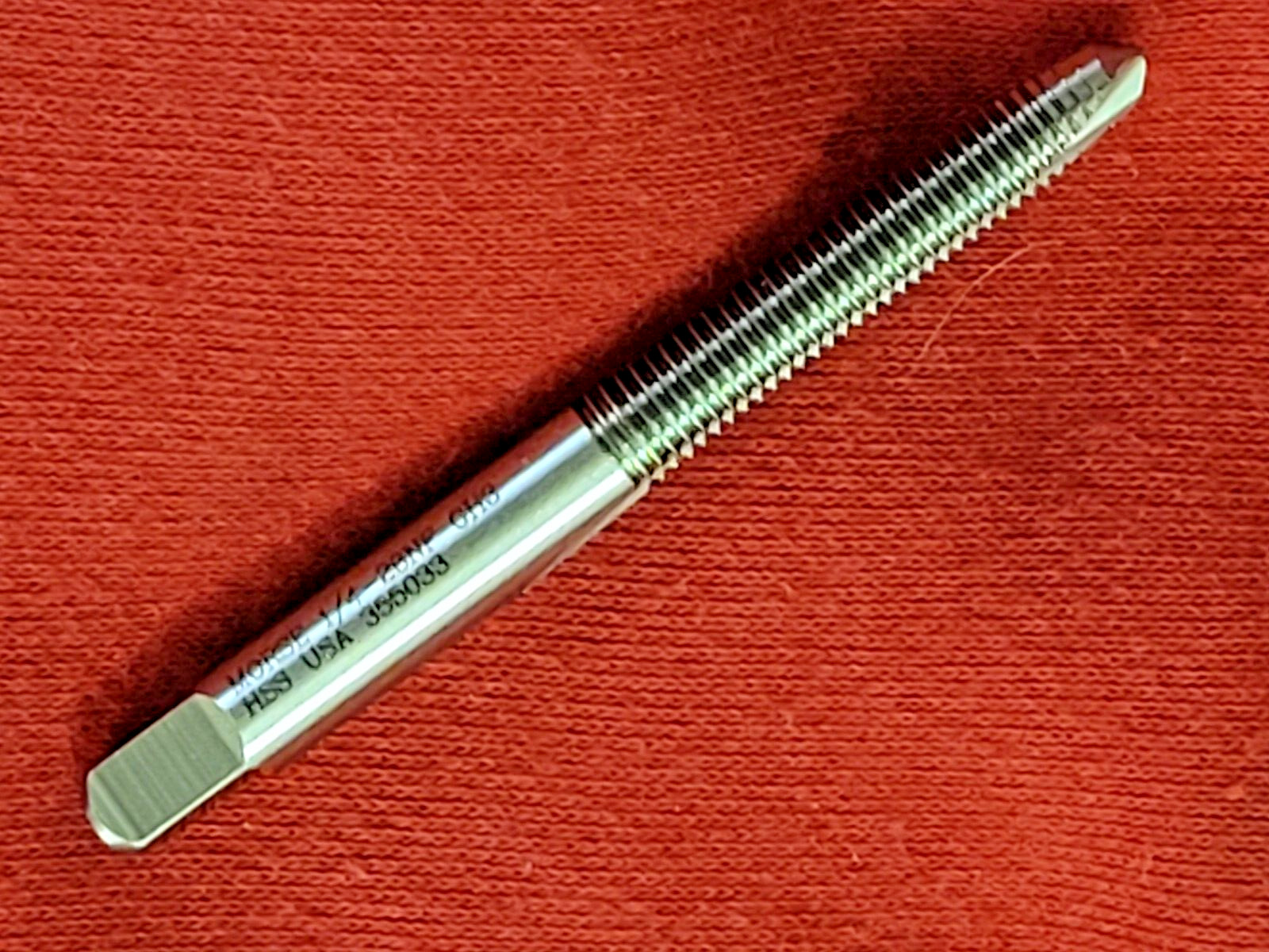 1/4-28 NF Spiral Point 2 Flute Plug Tap Morse MT3633009 Power Gun Tap USA H3