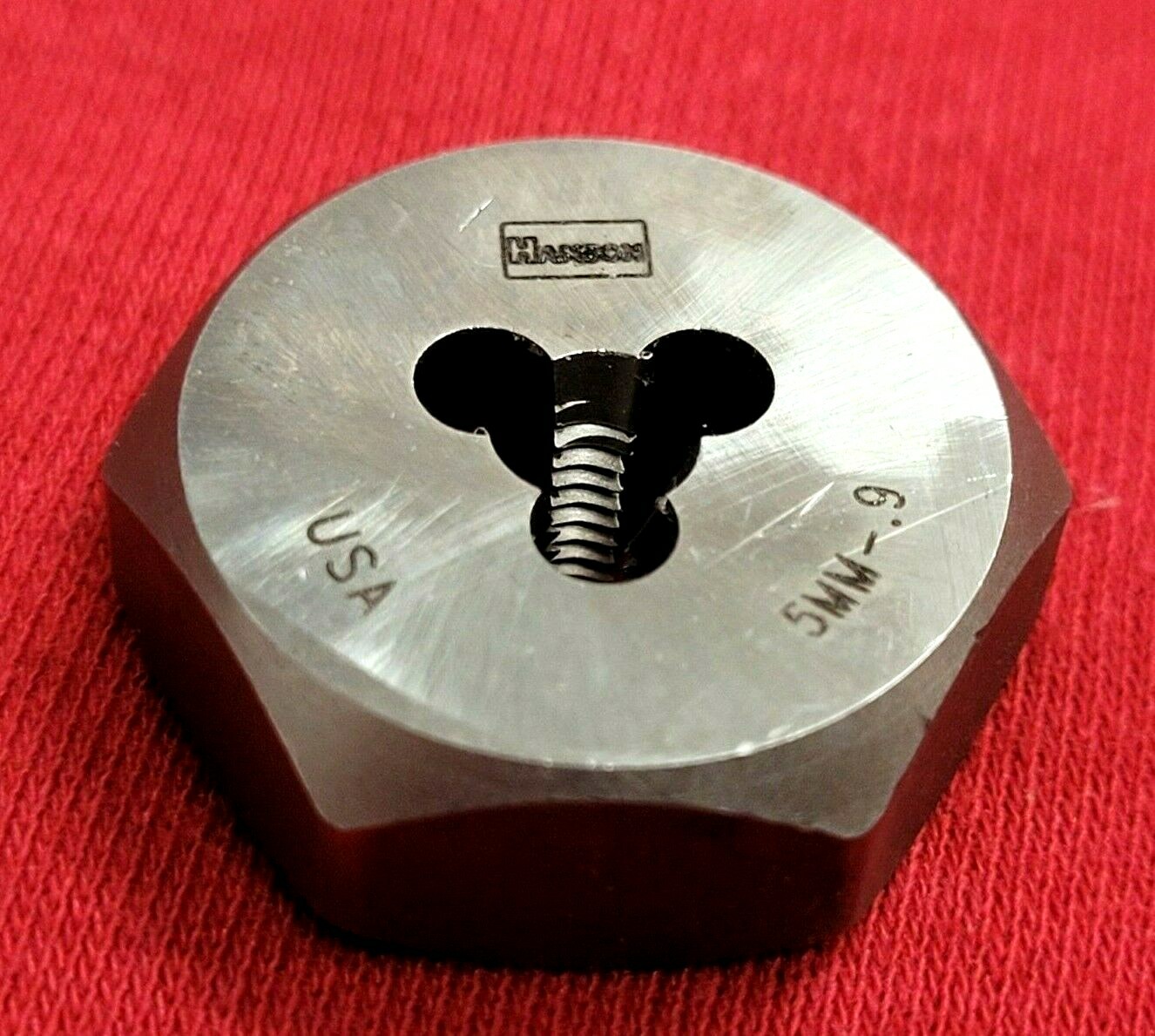 M5 X 0.90 Metric 1″ Hex Die Irwin Hanson 6623 5MM CS USA RH