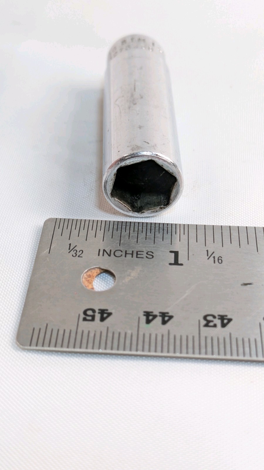 Snap On Tools STM14 7/16″ SAE Flank Drive Deep Socket 1/4″ Drive 6 Point USA