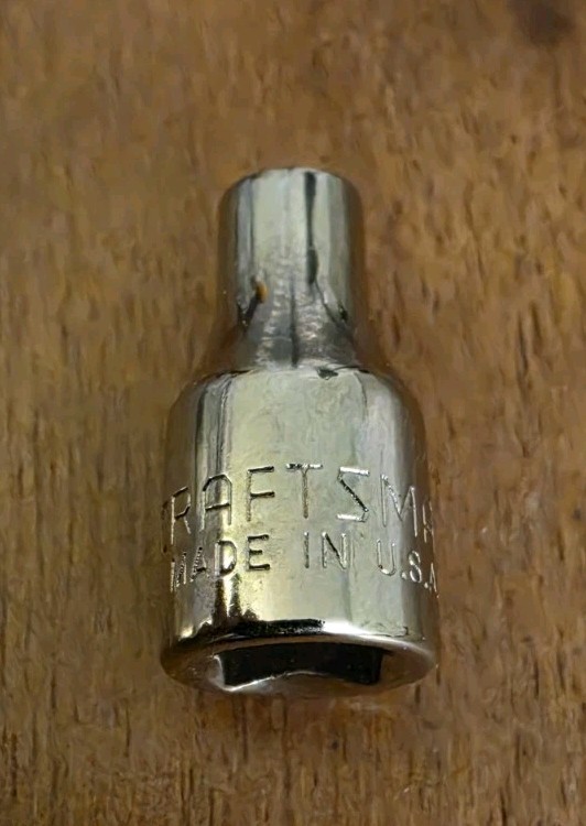 Craftsman USA 5/32″ Socket 6 point 1/4″ Drive Inverted G 43481
