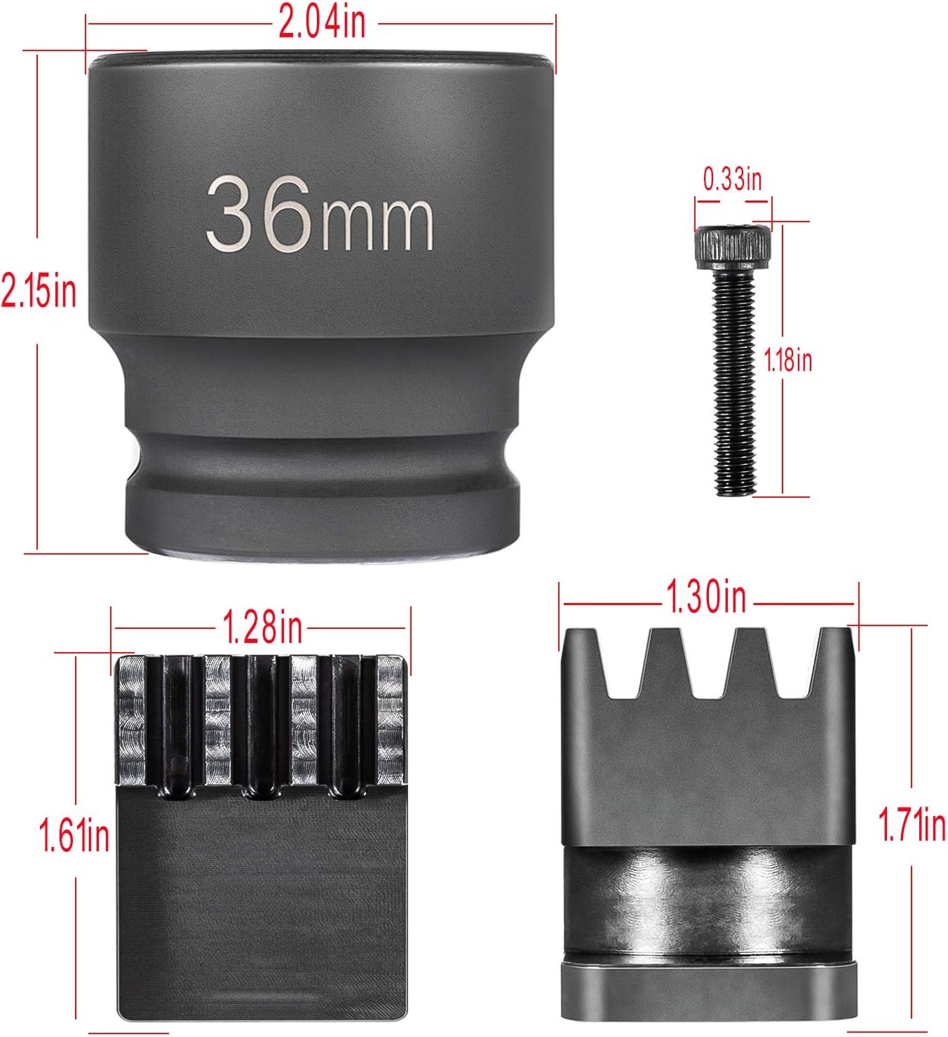 36mm 22100 Flywheel Locking Tool for 6.6L Duramax Socket 2500 3500 4500 5500
