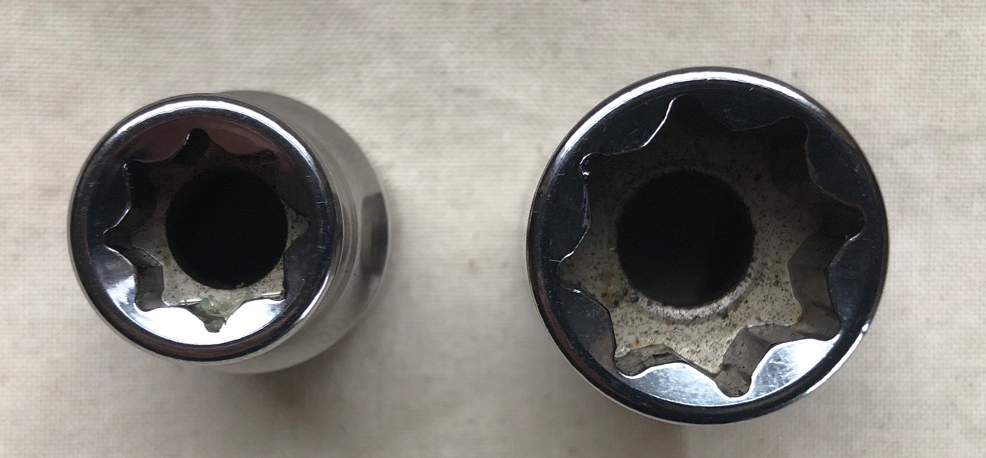 Two Williams U.S.A. 1/2″ Drive 8-Point Double Square Sockets: ST-812 & ST-818