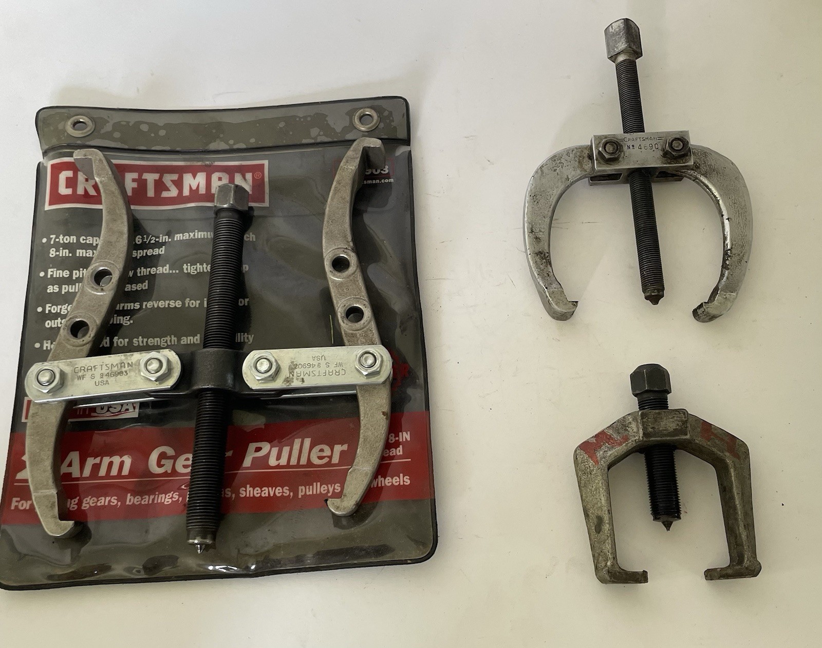 Craftsman 9-46903 Jaw Arms Gear Bearing Pulley Puller Lot
