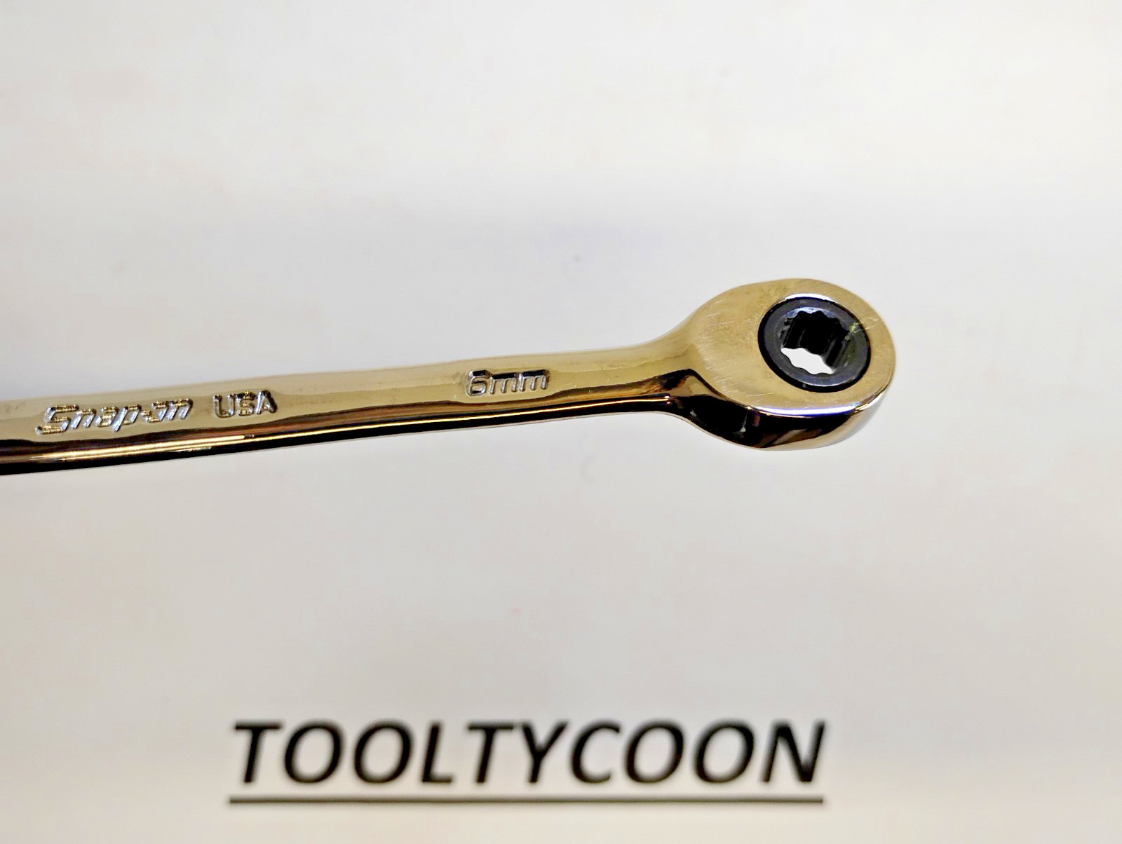 Snap-on Tools NOS 6mm Metric 0° Non-Reversing Ratcheting Combo Wrench OXRM6
