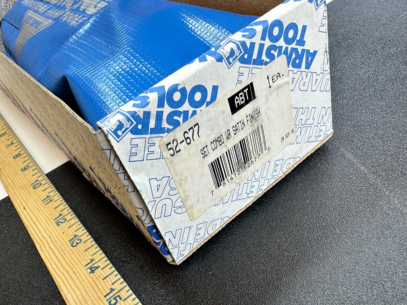 Armstrong Tools USA 52-677 10pc Metric Satin Long Combination Wrench Set NEW NOS