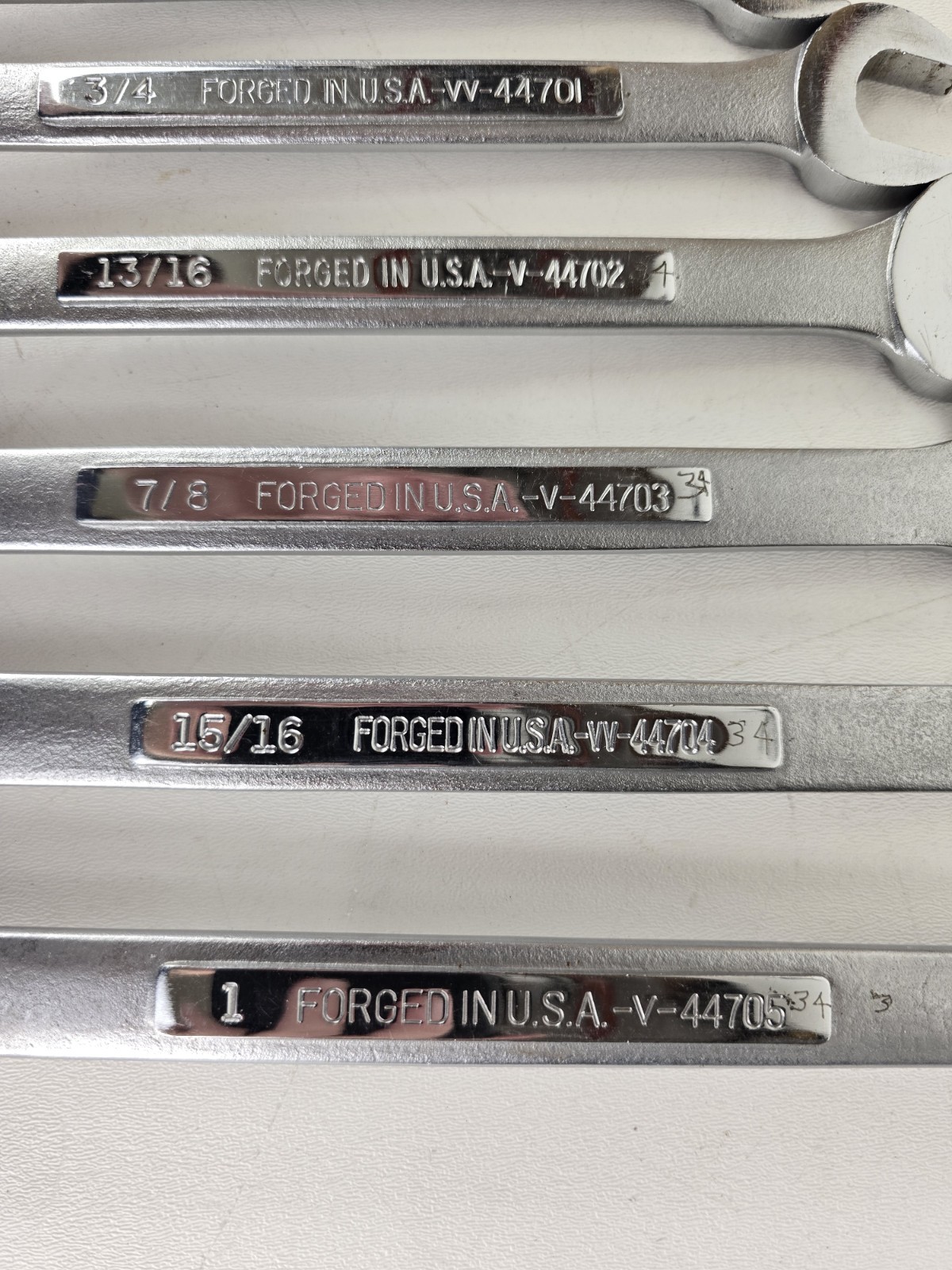 CRAFTSMAN 12PT SAE Combination Wrench Set 1/4″ to 1″ -V- & -VV- 14 pieces USA