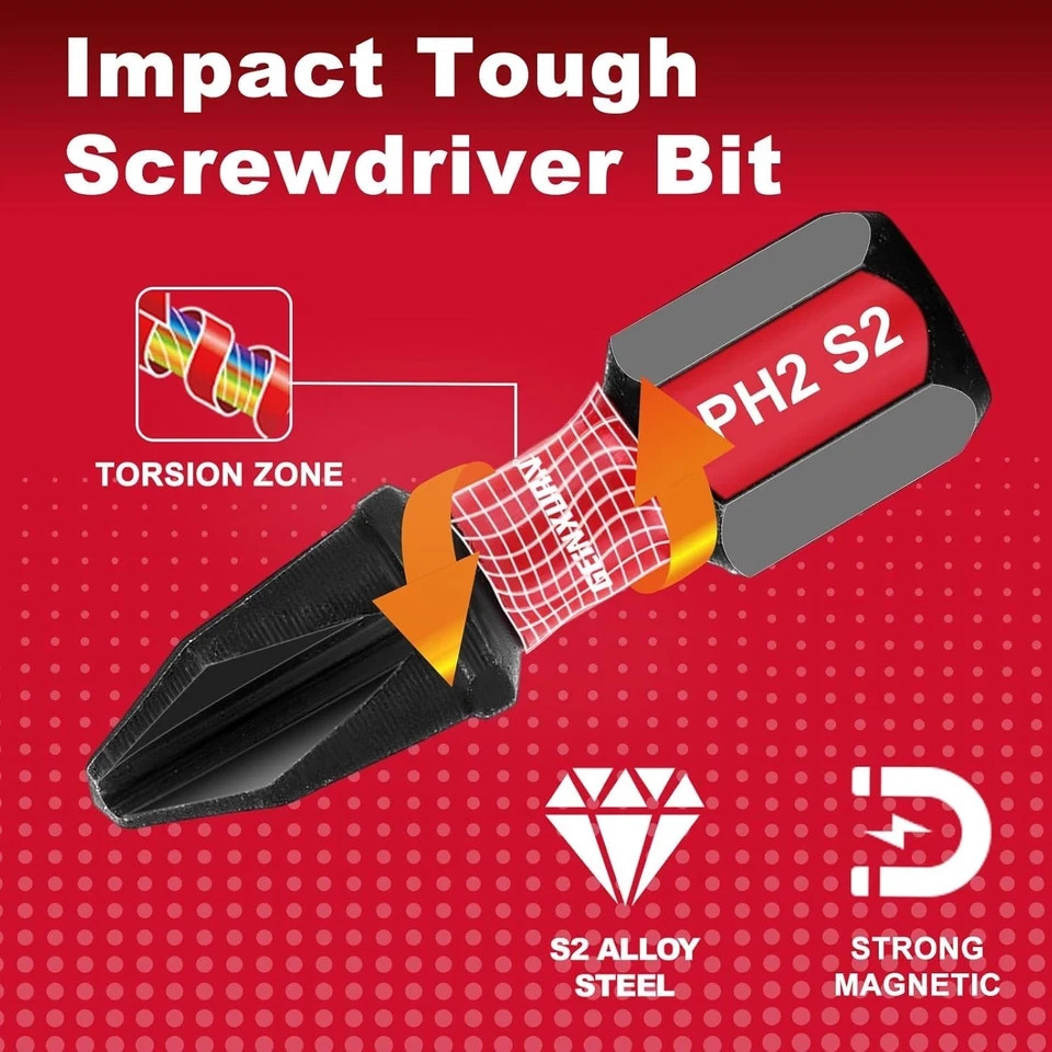 Flexible drill bit Extension Screwdriver Bit Holders, 1PACK 12Inches Black