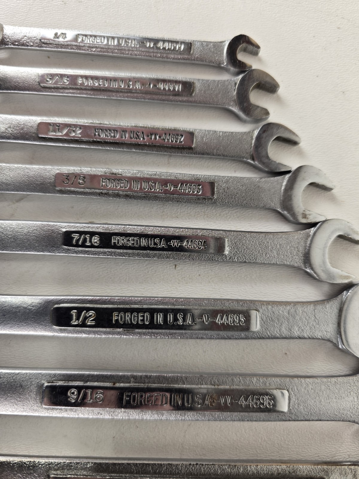 CRAFTSMAN 12PT SAE Combination Wrench Set 1/4″ to 1″ -V- & -VV- 14 pieces USA
