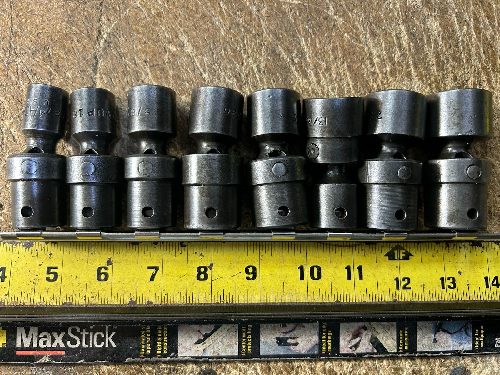 Mac 8 Pc 1/2″ Drive 6pt Swivel Impact Socket Set VUP & VUI Series 1/2″ To 15/16”