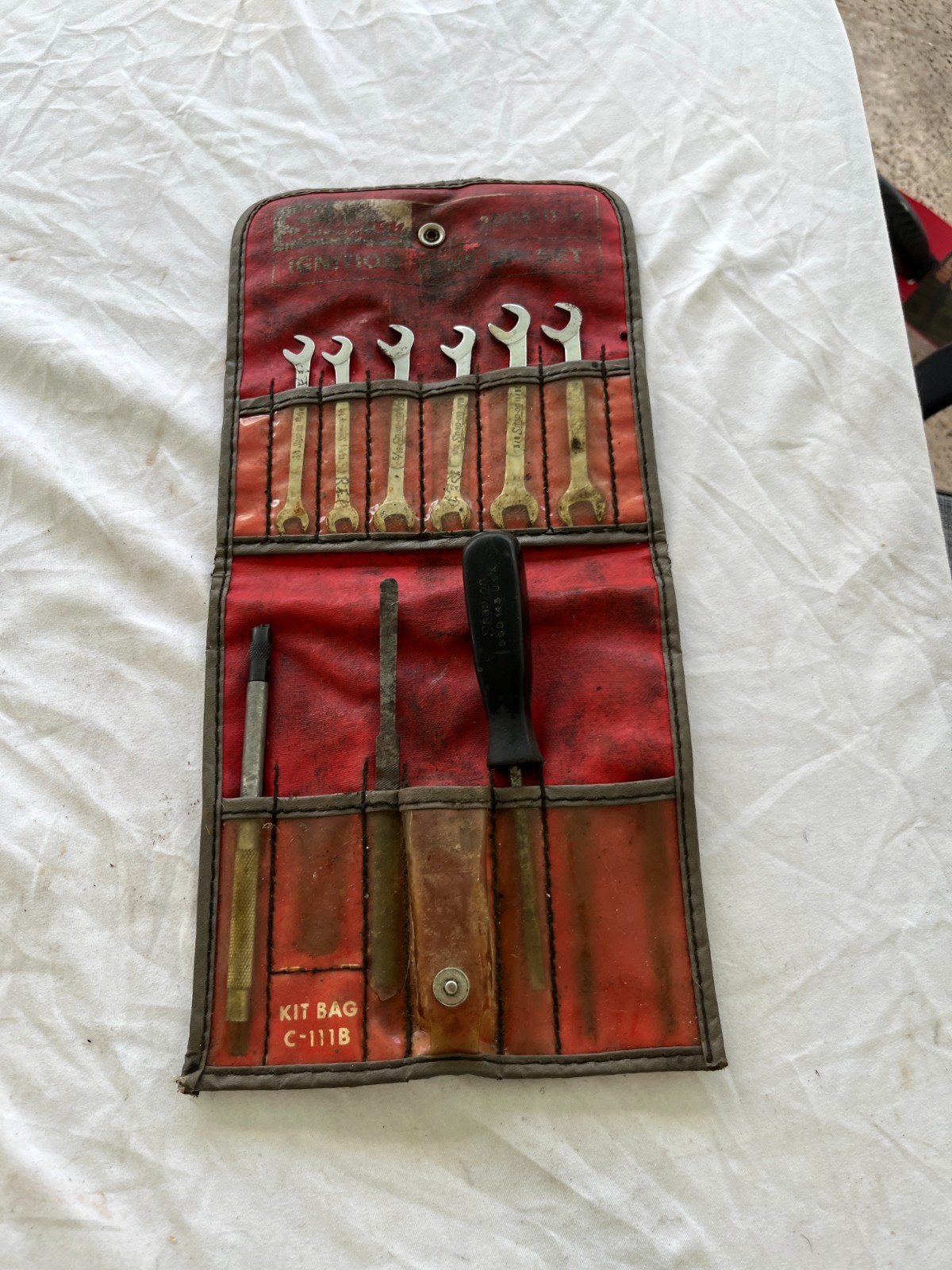 Vintage Snap-on Ignition Wrench Set Kit w/ Other Tools C-111B