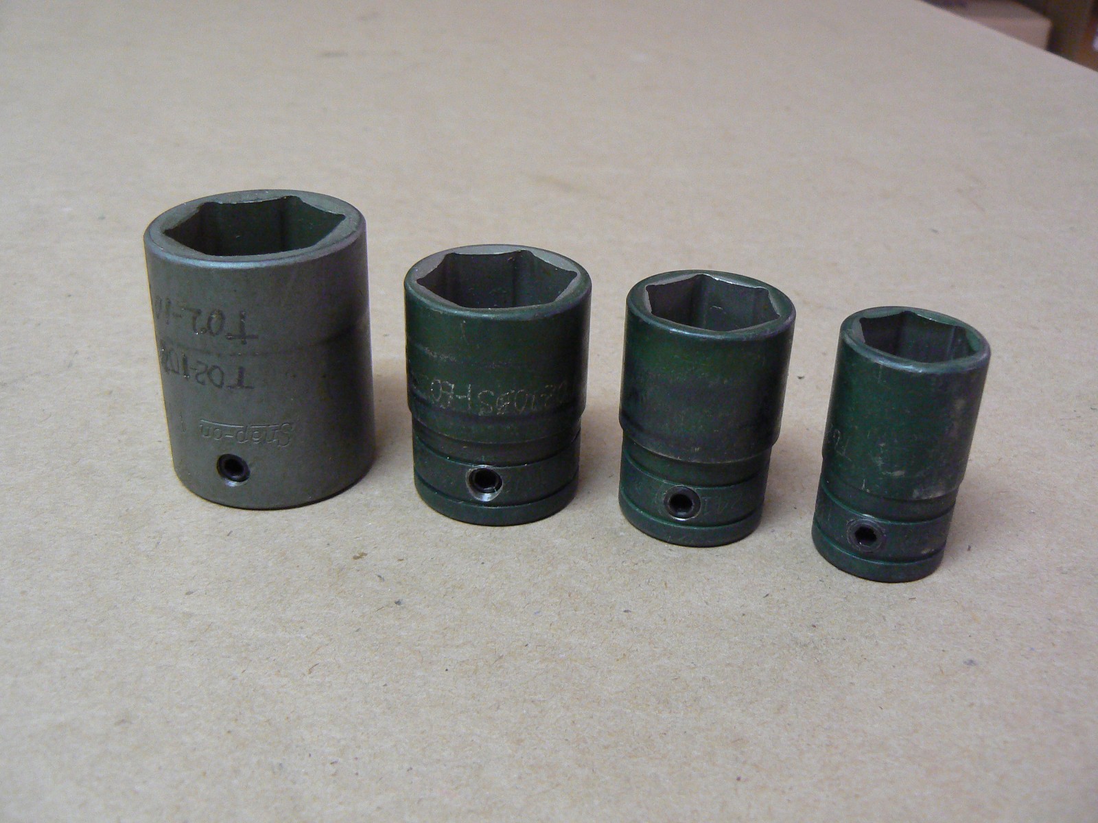 Snap On 1/2 Drive Sockets 1″ (IM320) 7/8 (TW281) 3/4 (TW241) 5/8 (TW201)