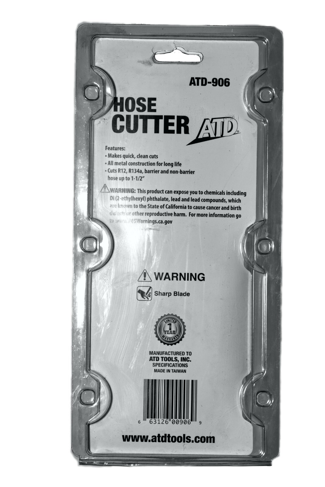 ATD-906 – Hose Cutter Tool Barrier and Non-Barrier Hoses up to 1-1/2inch O.D.