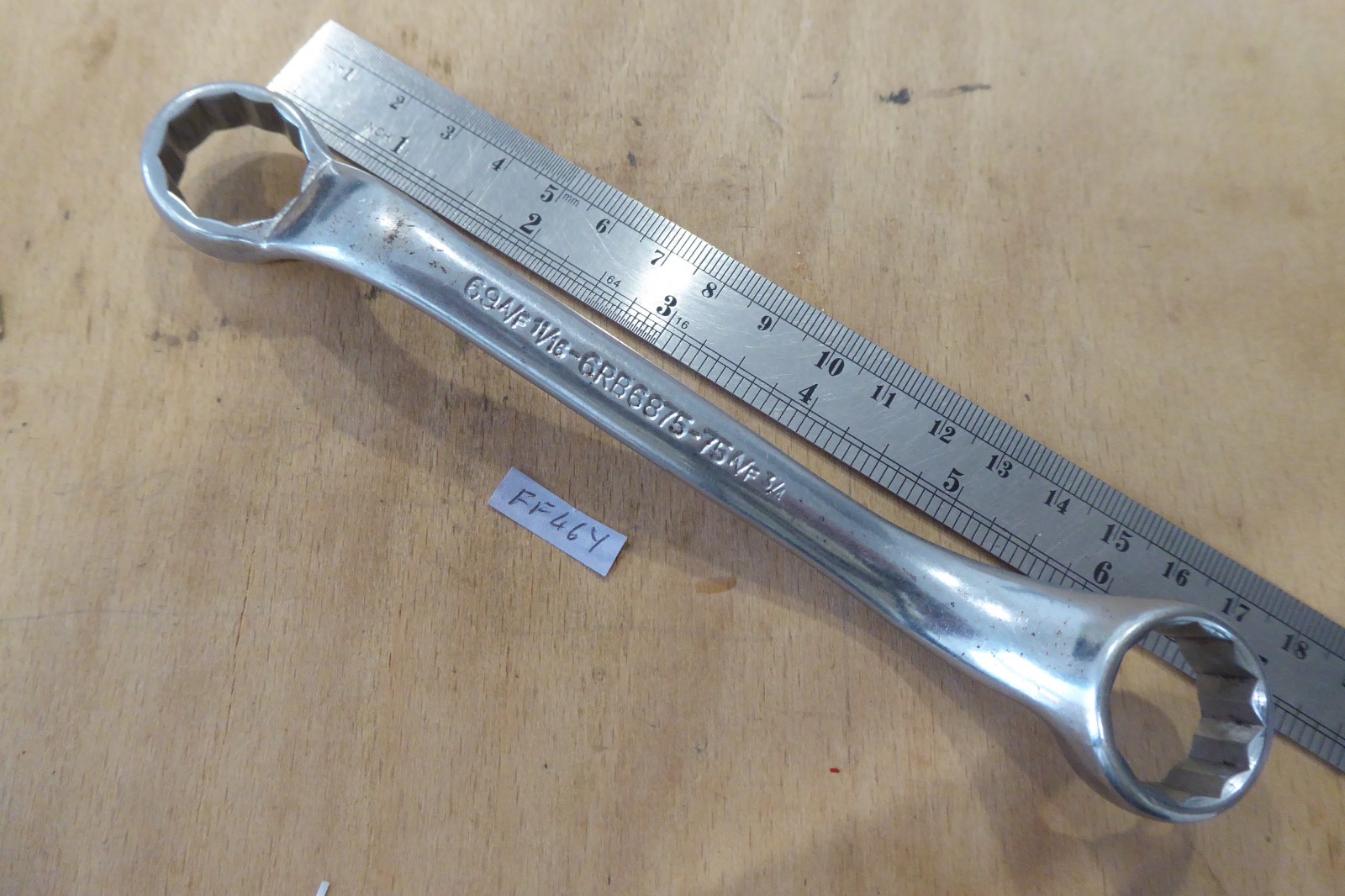 BRITOOL 6RB6875 SHORT ring spanner 11/16 X 3/4″ AF made England