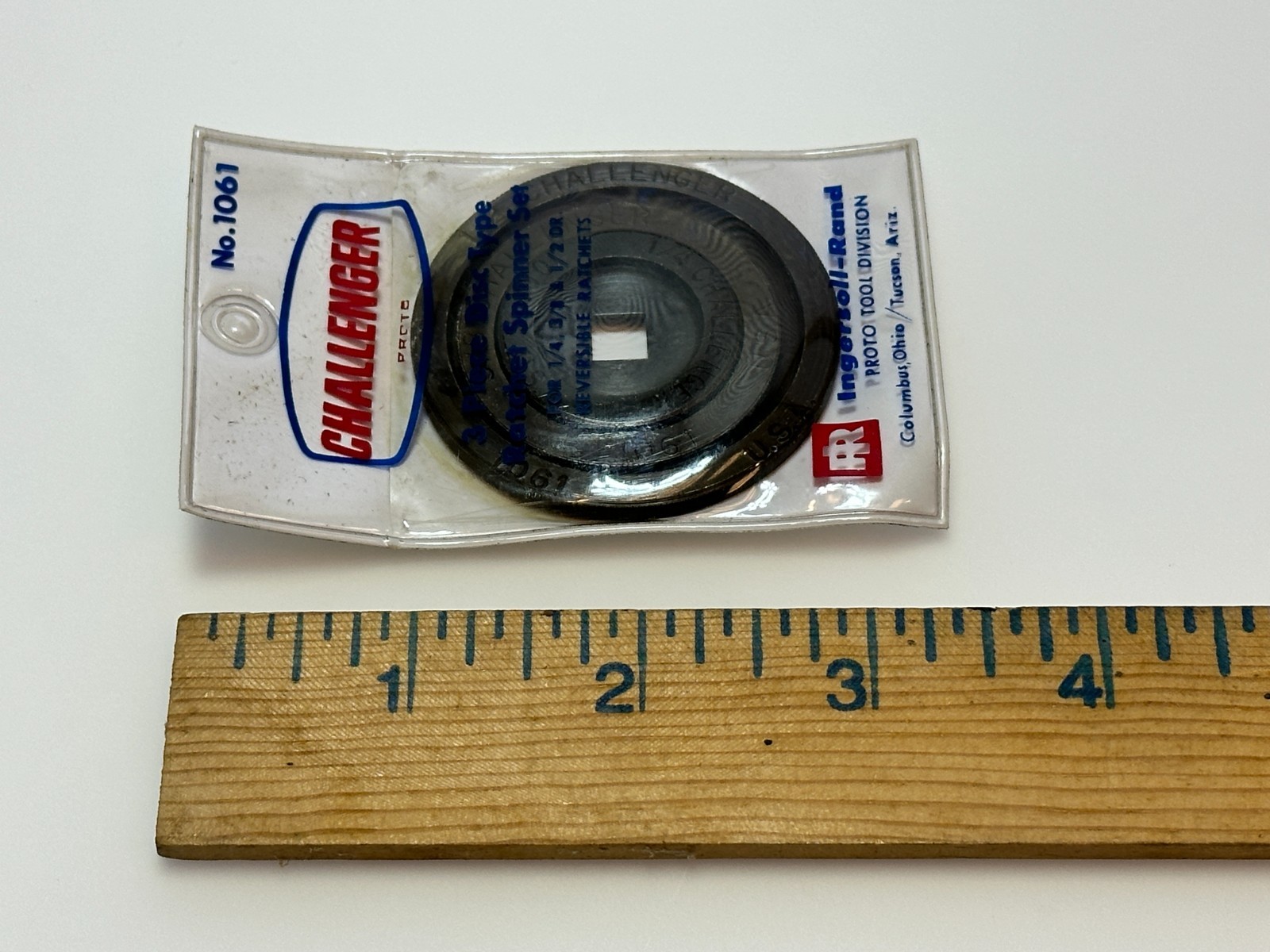 NOS Proto CHALLENGER USA 1061 3pc Disc Type Ratchet Spinner Set (Ingersoll Rand)