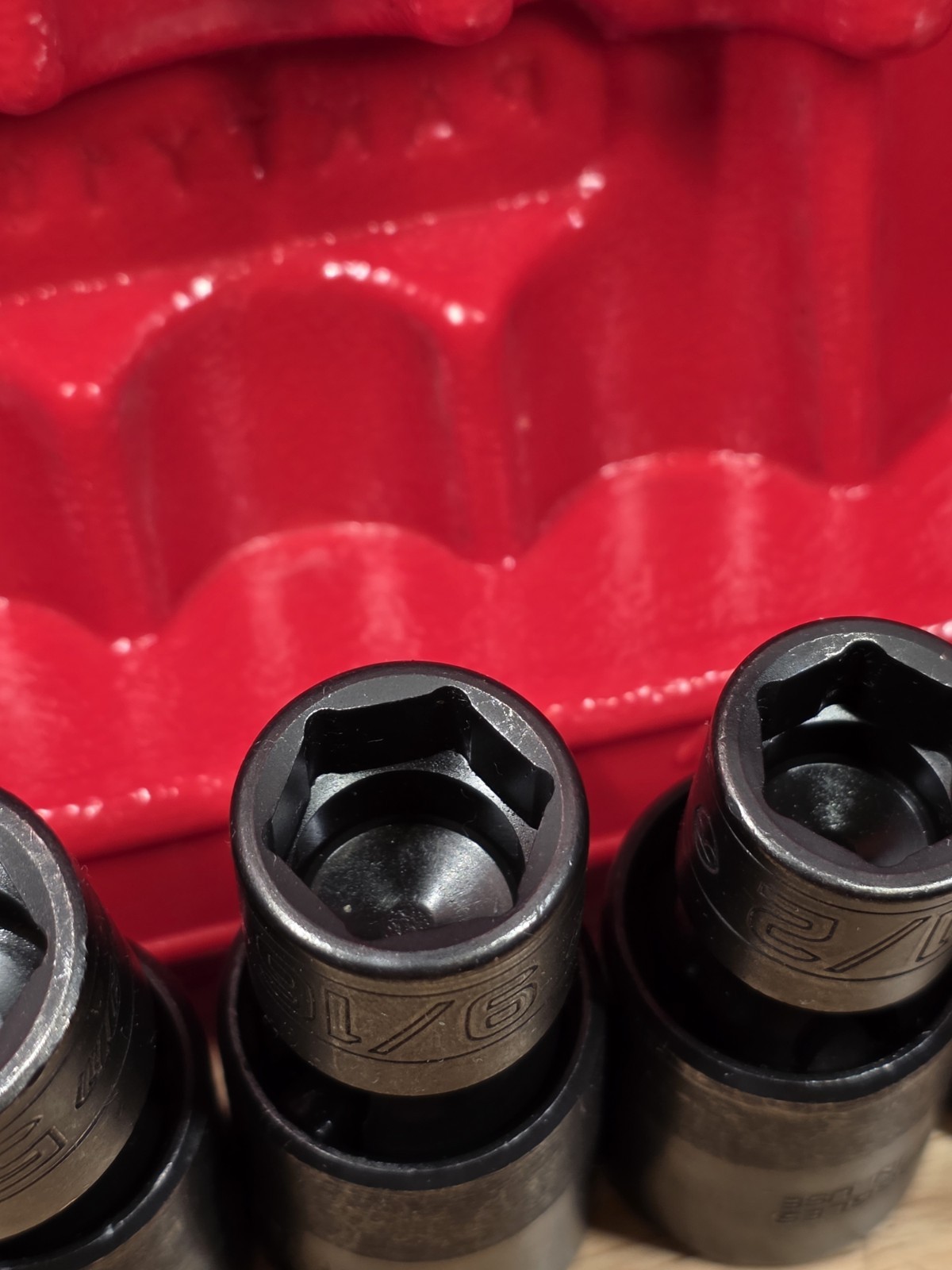 Snap-on 205IPF UNUSED 5-Piece 3/8″ Drive 6pt Shallow Impact Swivel Socket Set